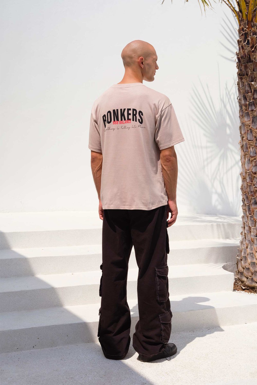 Sand Beige 100% Supima Cotton Oversized T-shirt - BonkersCorner