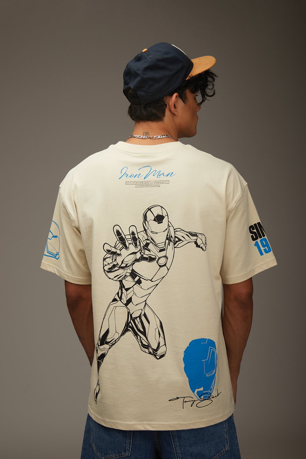 Signature Iron Man Oversized T-shirt - BonkersCorner
