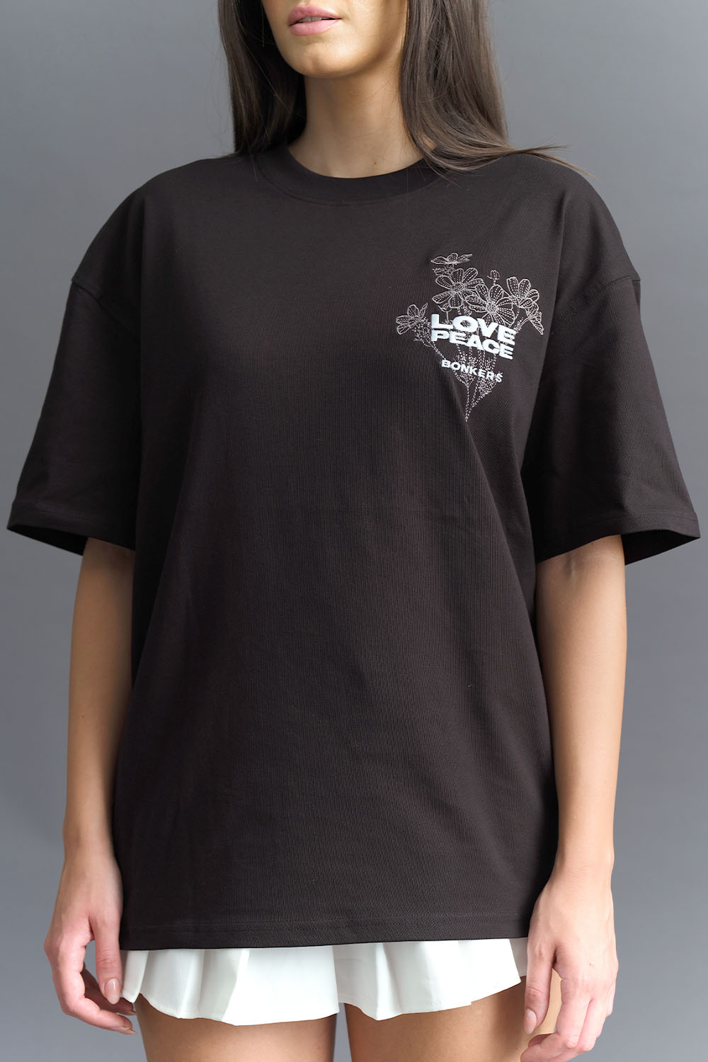 Signature Love And Peace Premium Oversized T-shirt - BonkersCorner