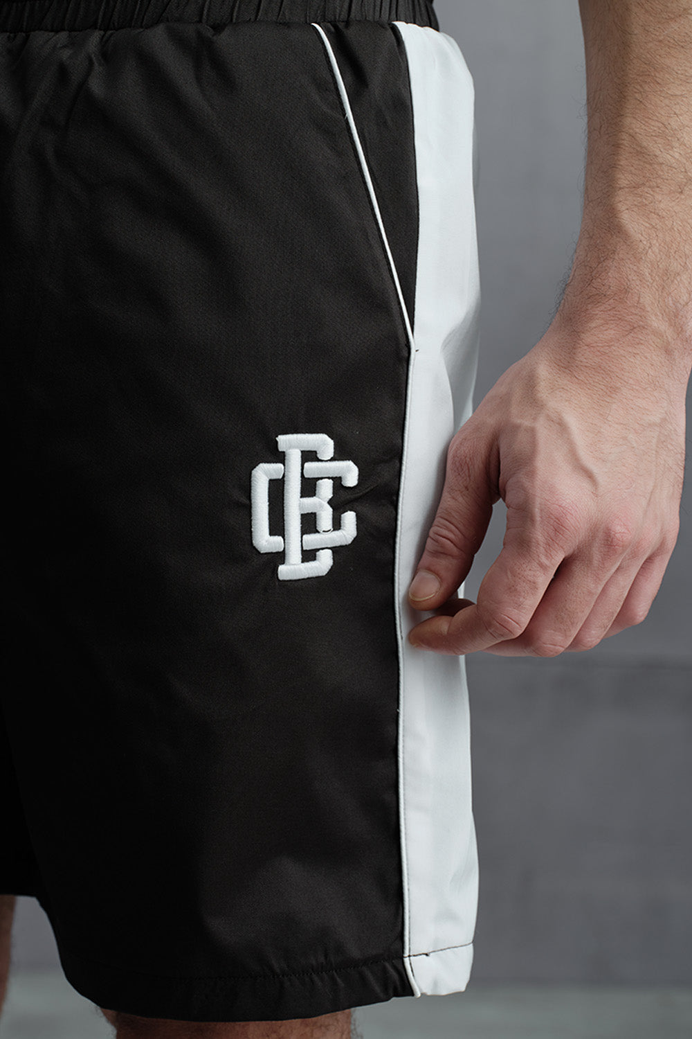 Signature Black Trackline Shorts - BonkersCorner