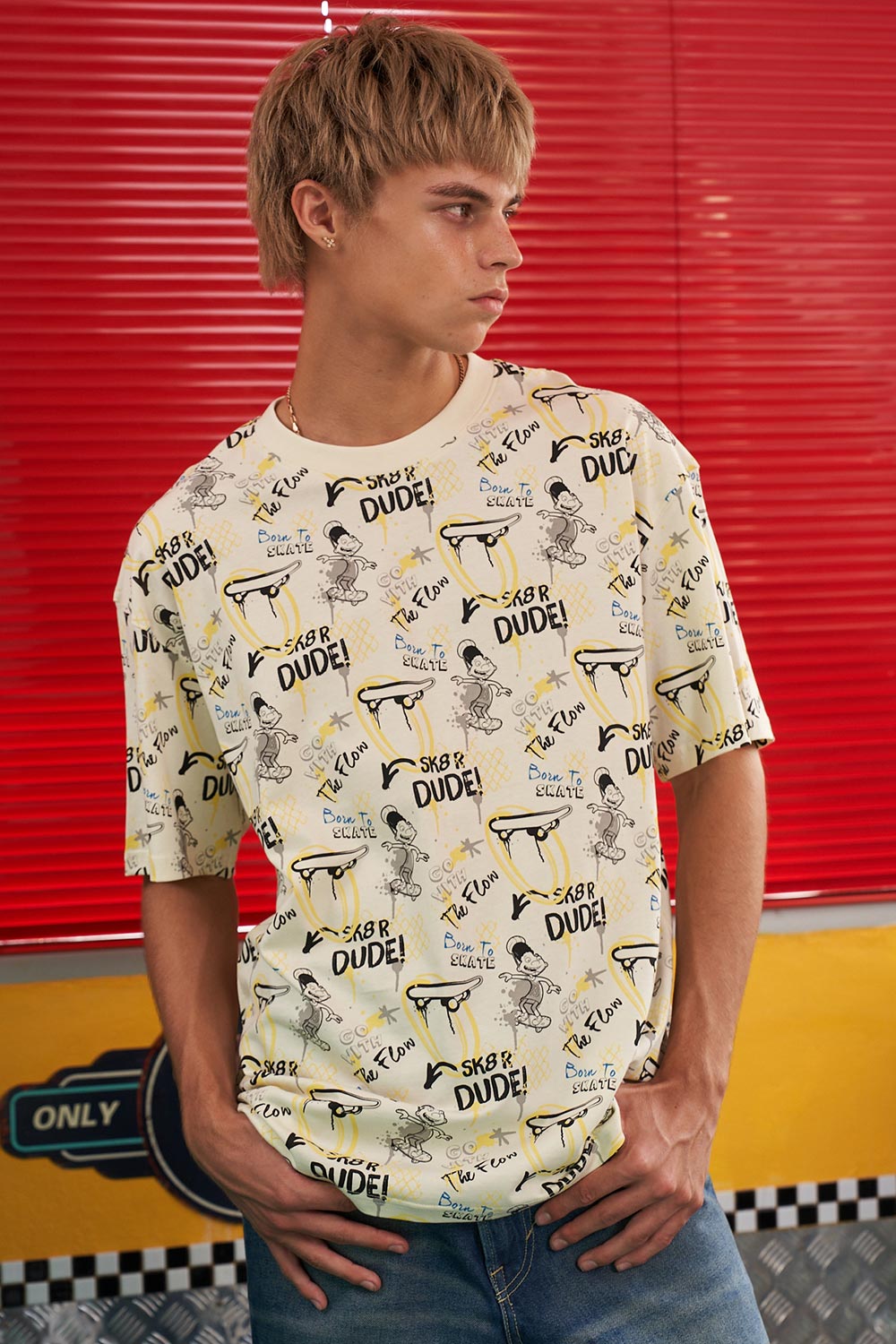 SK8 Dude Oversized T-Shirt - BonkersCorner
