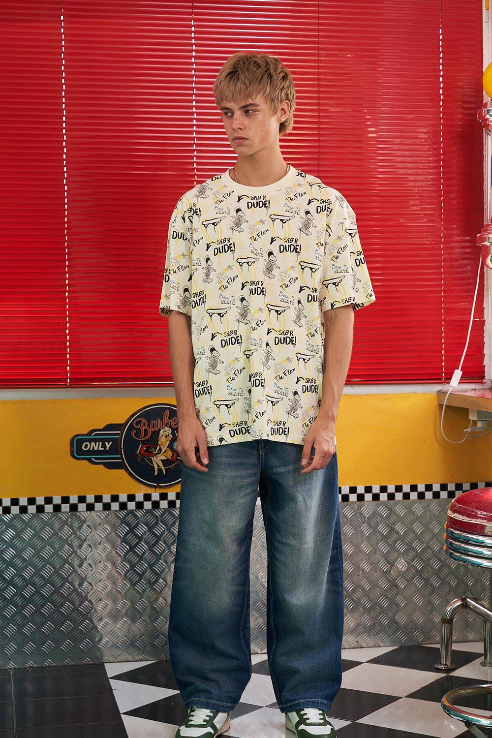 SK8 Dude Oversized T-Shirt - BonkersCorner