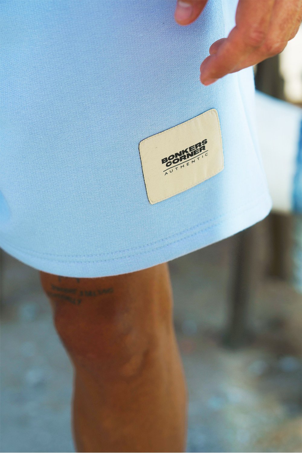 Sky Blue Heavyweight Lounge Shorts - BonkersCorner