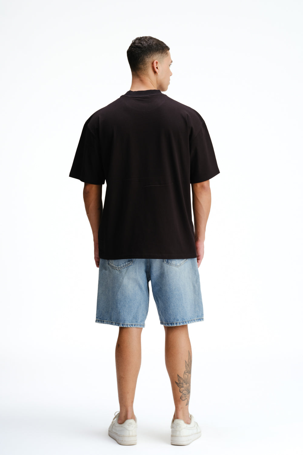 Solid Black Soft Jersey Oversized T-shirt - BonkersCorner