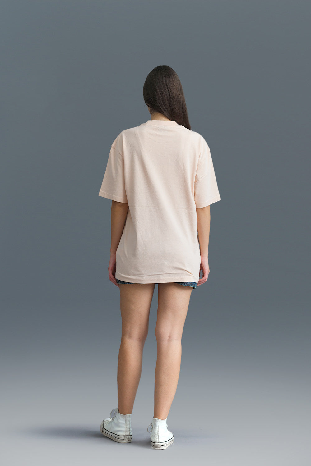 Solid Pastel Pink Soft Jersey Oversized T-shirt - BonkersCorner