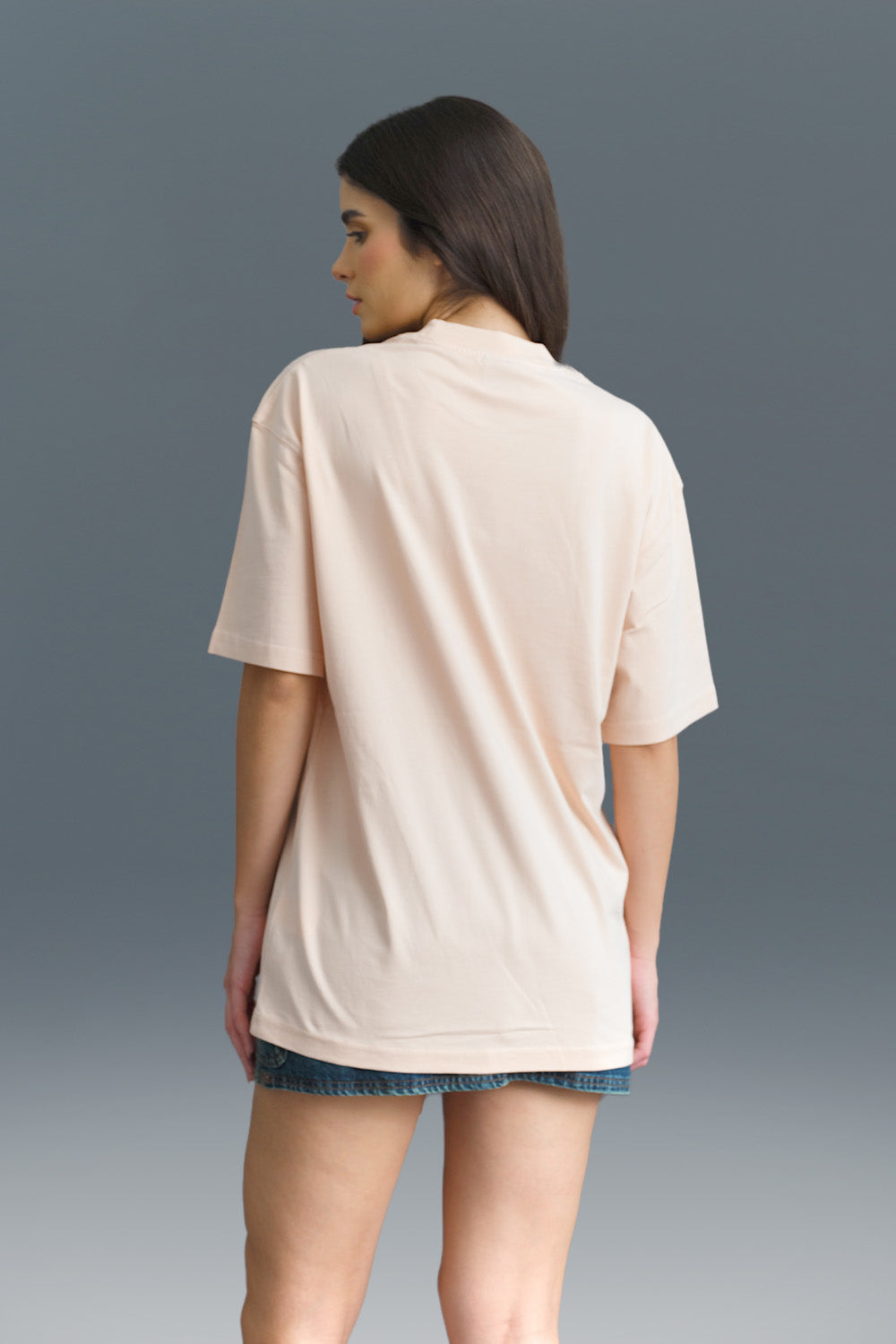 Solid Pastel Pink Soft Jersey Oversized T-shirt - BonkersCorner