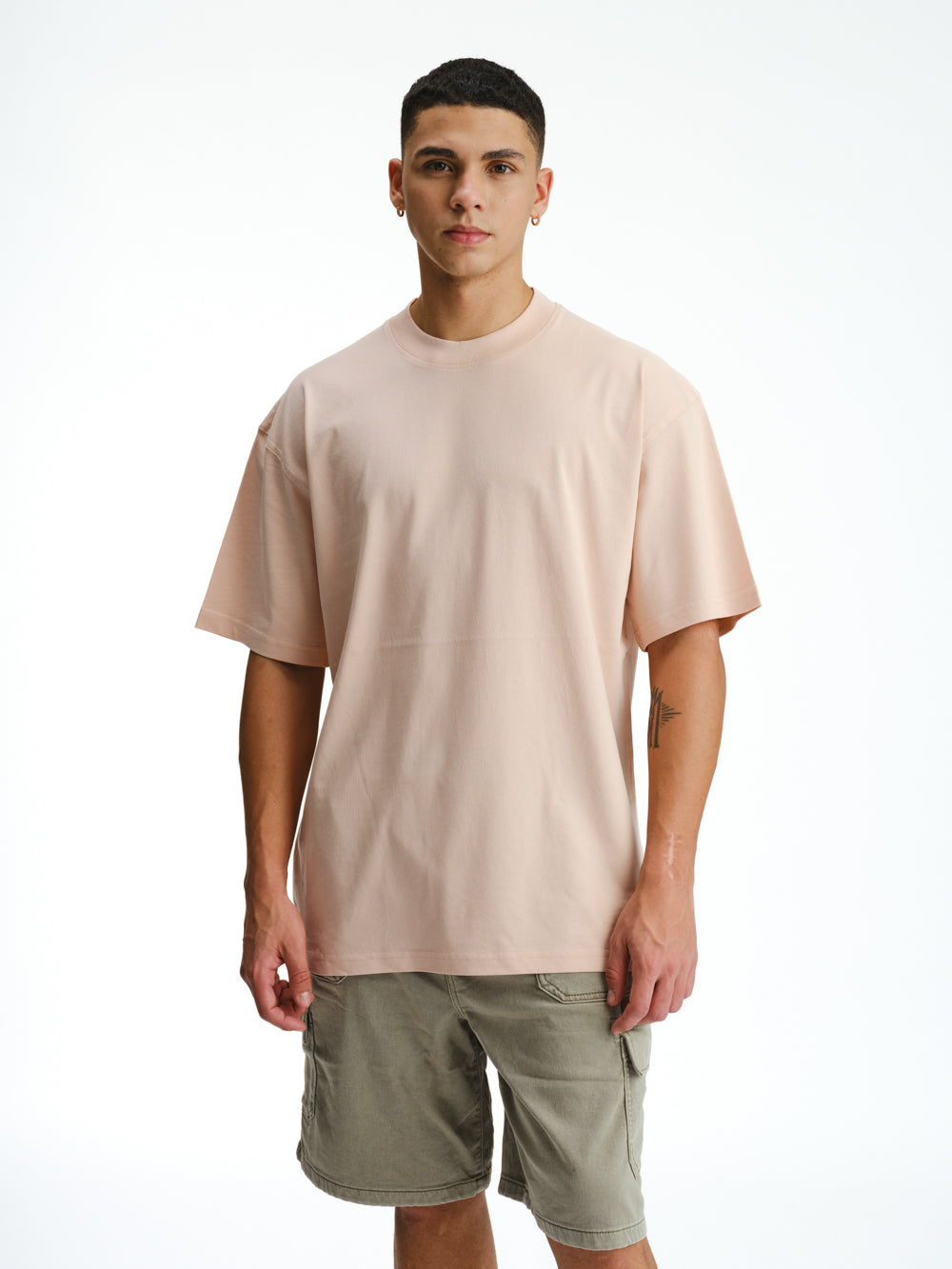 Solid Pastel Pink Soft Jersey Oversized T-shirt - BonkersCorner