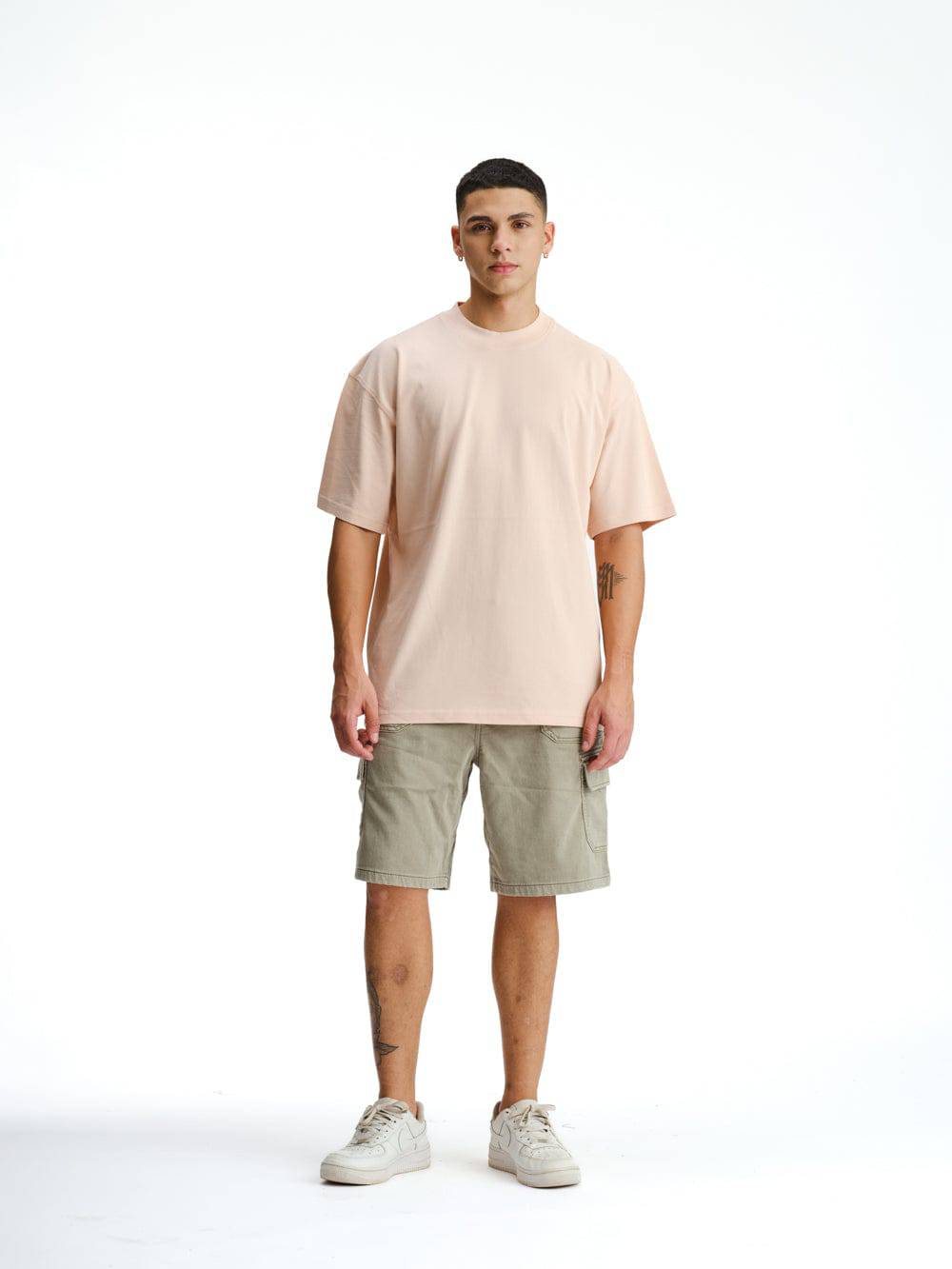 Solid Pastel Pink Soft Jersey Oversized T-shirt - BonkersCorner