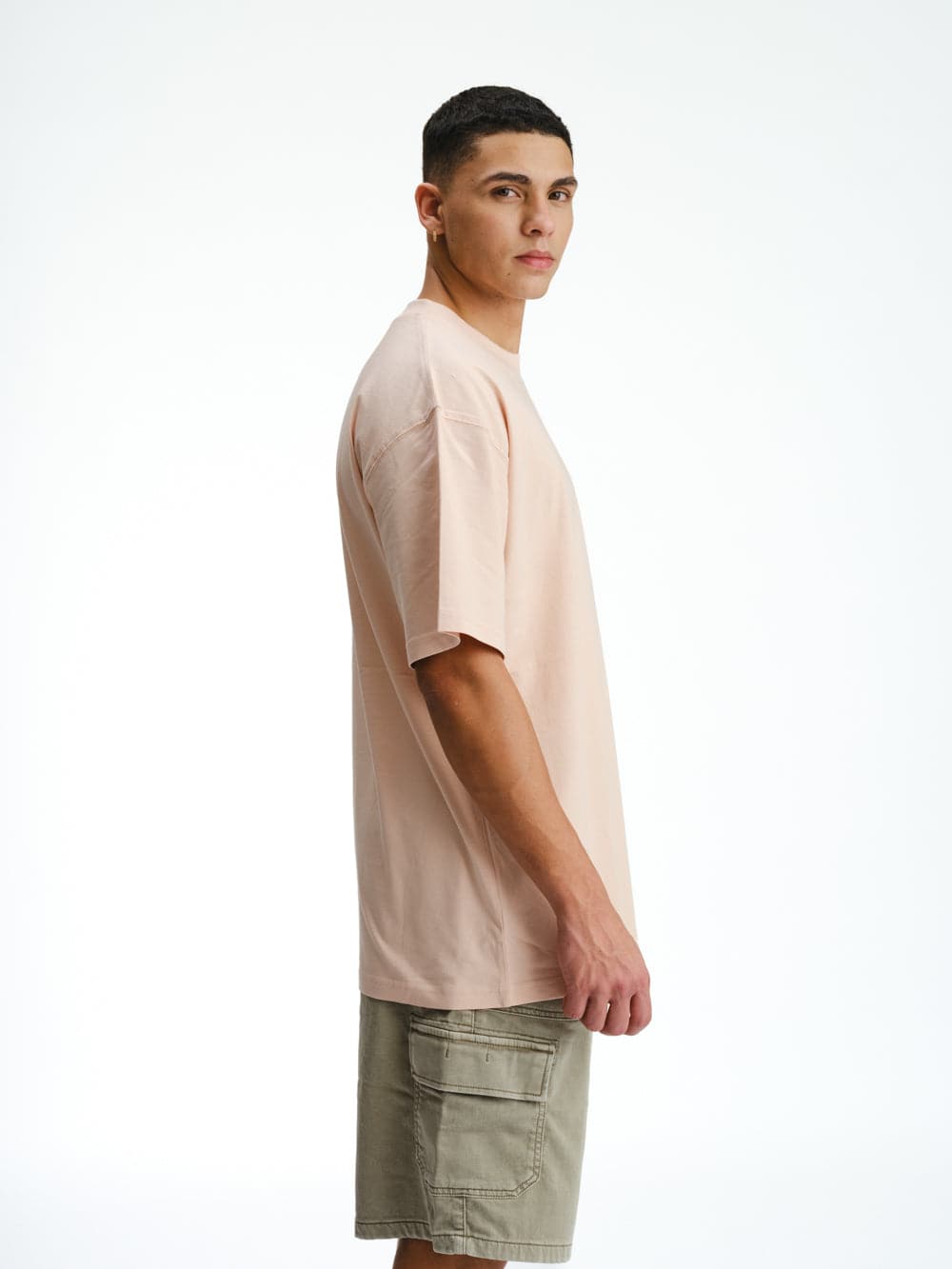 Solid Pastel Pink Soft Jersey Oversized T-shirt - BonkersCorner