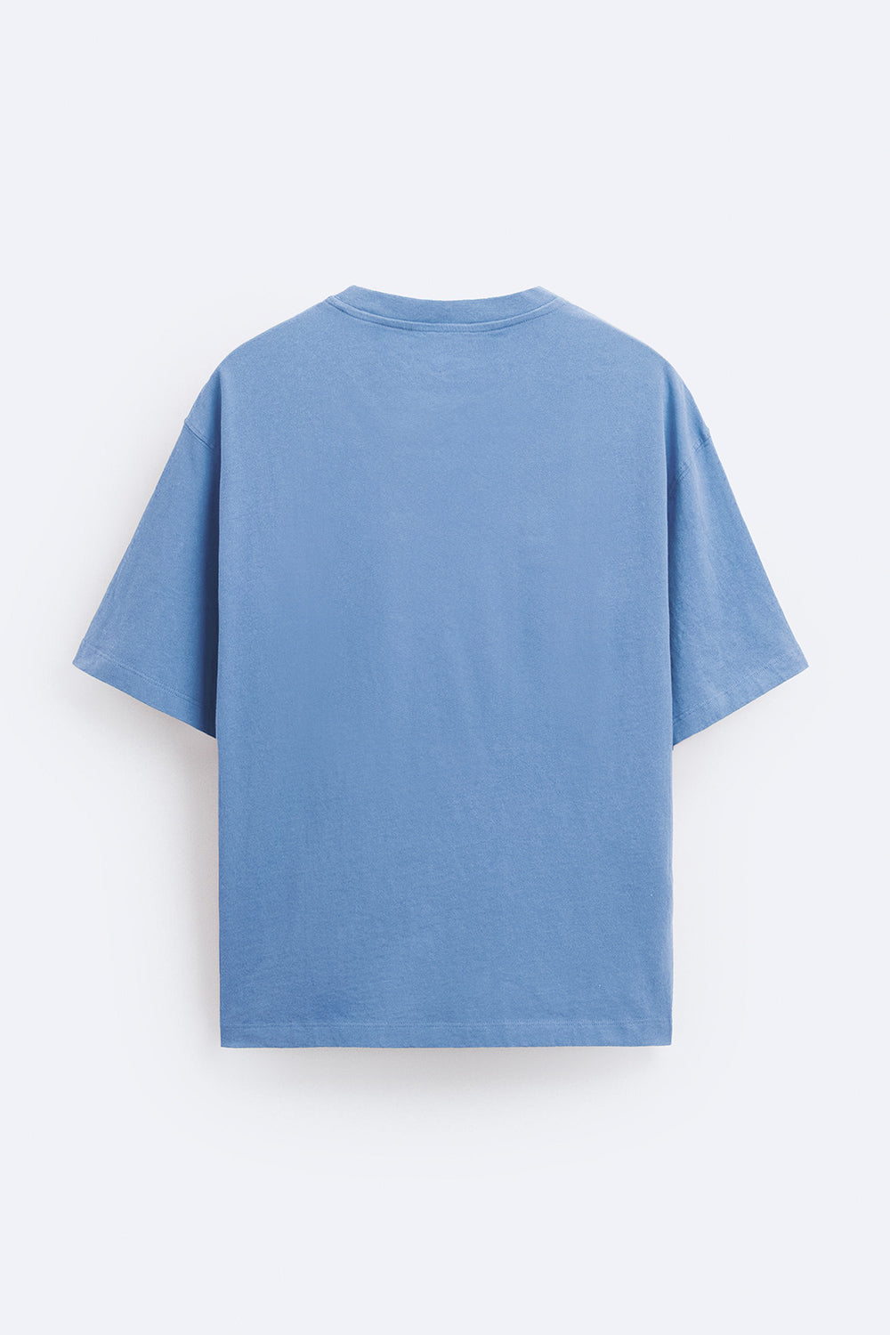 Solid Periwinkle Soft Jersey Oversized T-shirt - BonkersCorner