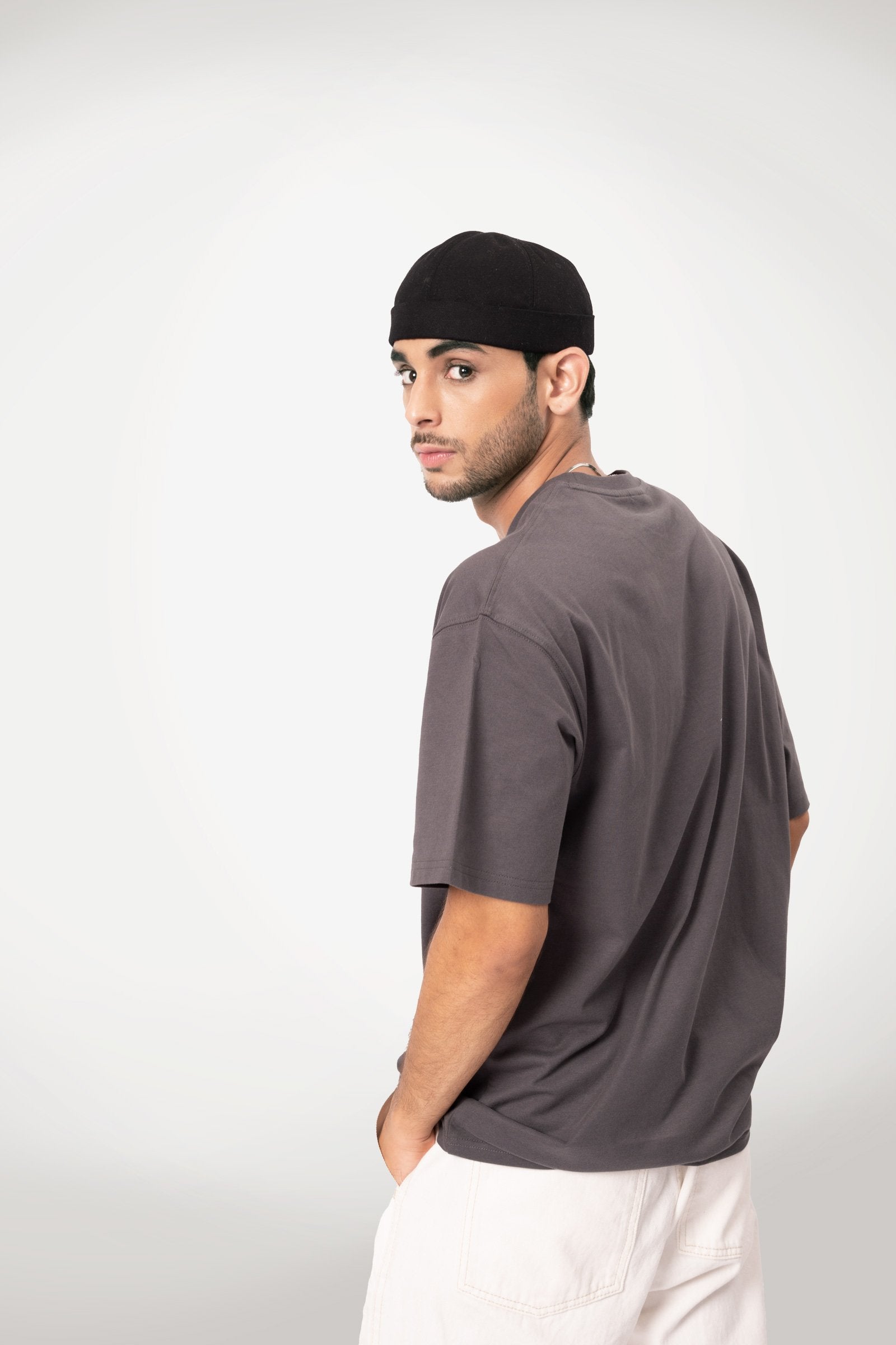 Space Grey Heavyweight Oversized T-shirt - BonkersCorner