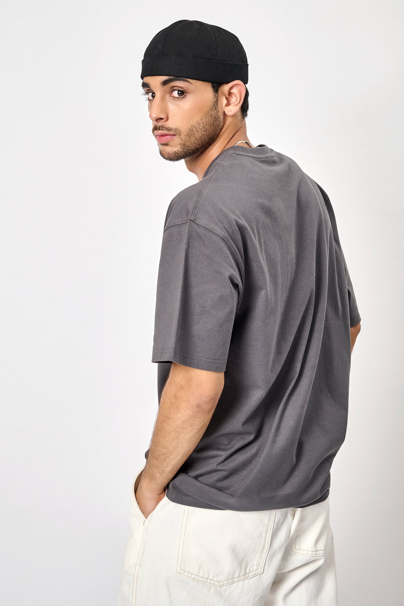 Space Grey Heavyweight Oversized T-shirt - BonkersCorner