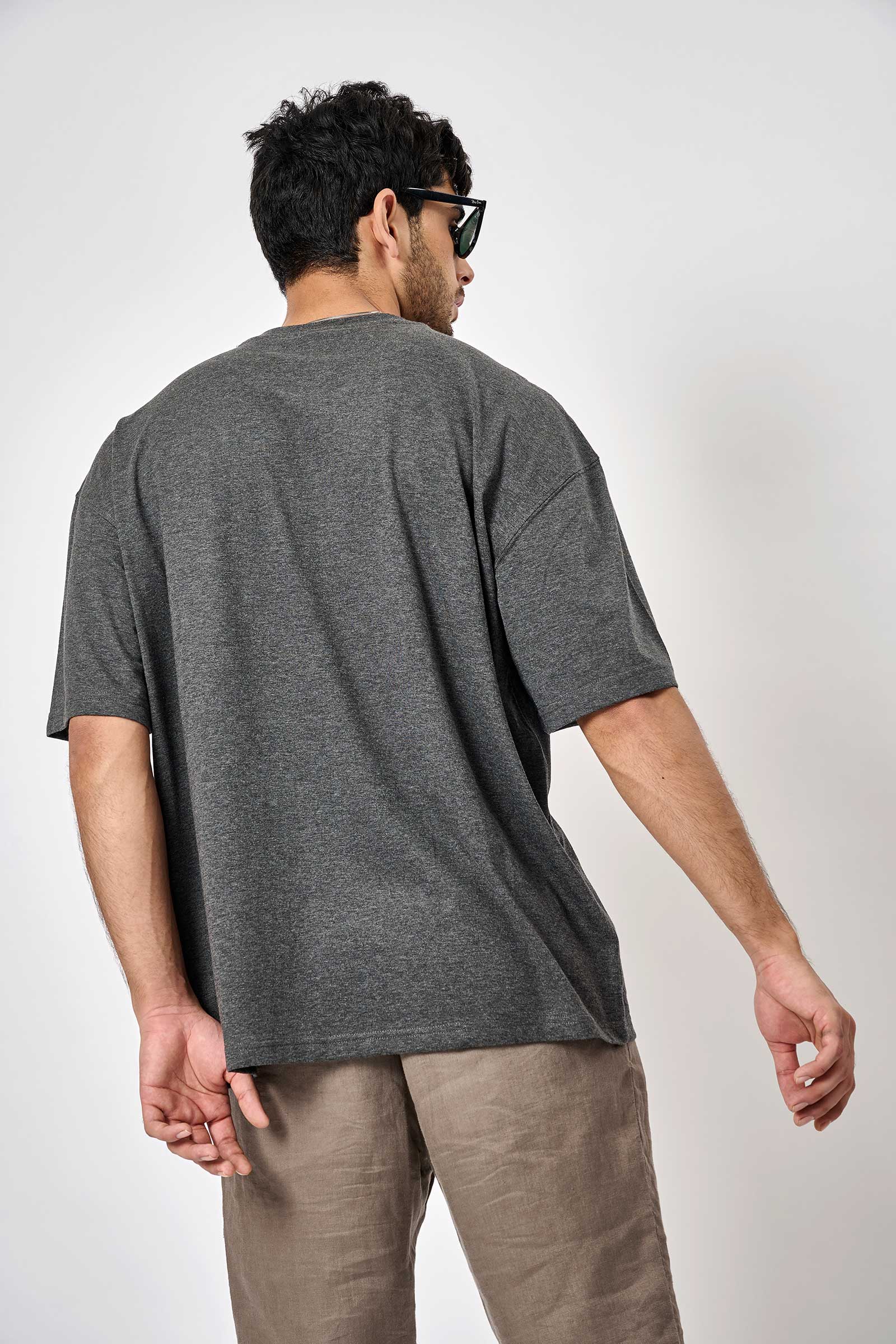 Space Grey Heavyweight Oversized T-shirt - BonkersCorner