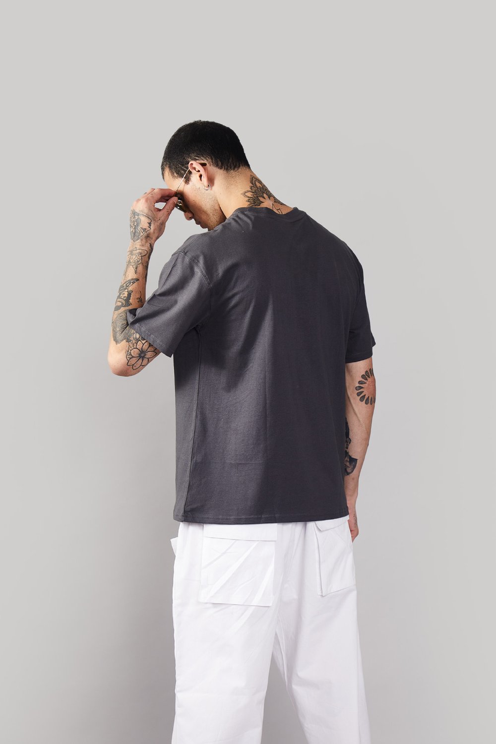 Space Grey Heavyweight Oversized T-shirt - BonkersCorner