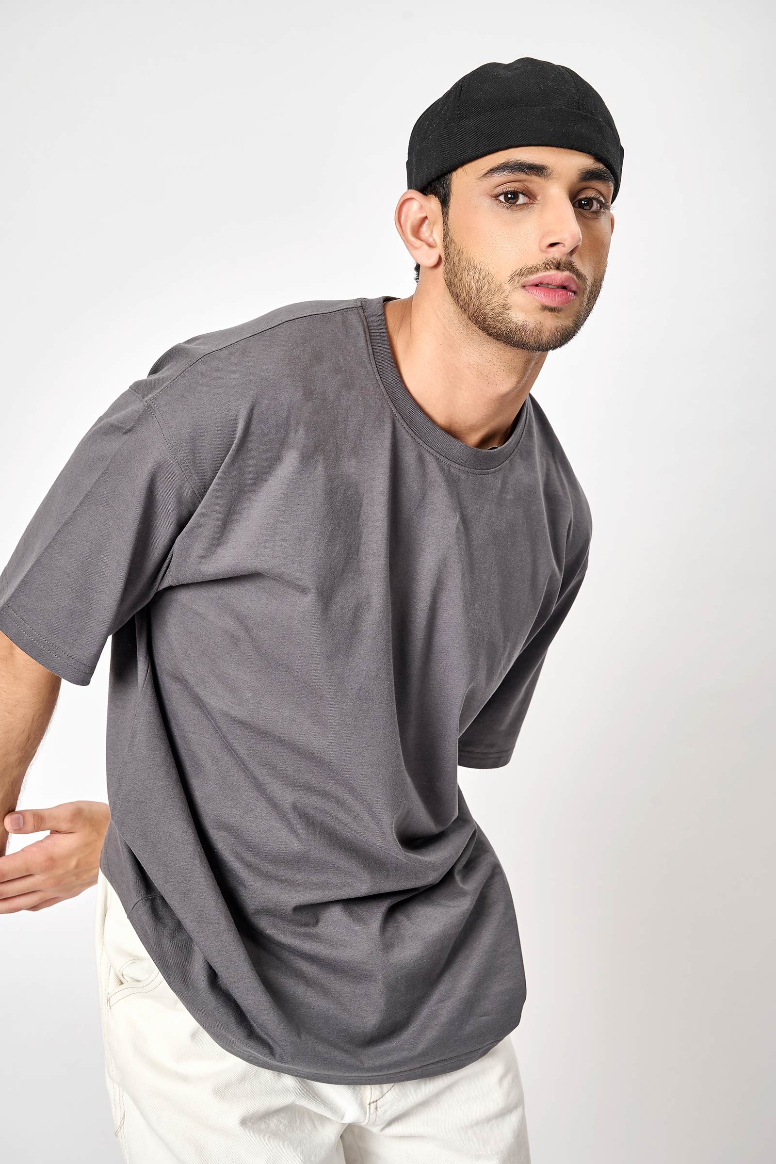 Space Grey Heavyweight Oversized T-shirt - BonkersCorner
