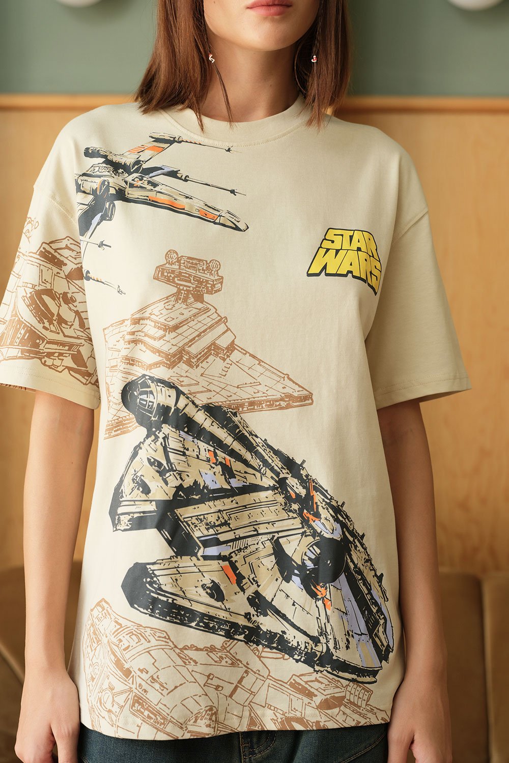 Star War Spacecraft Oversized T-shirt - BonkersCorner