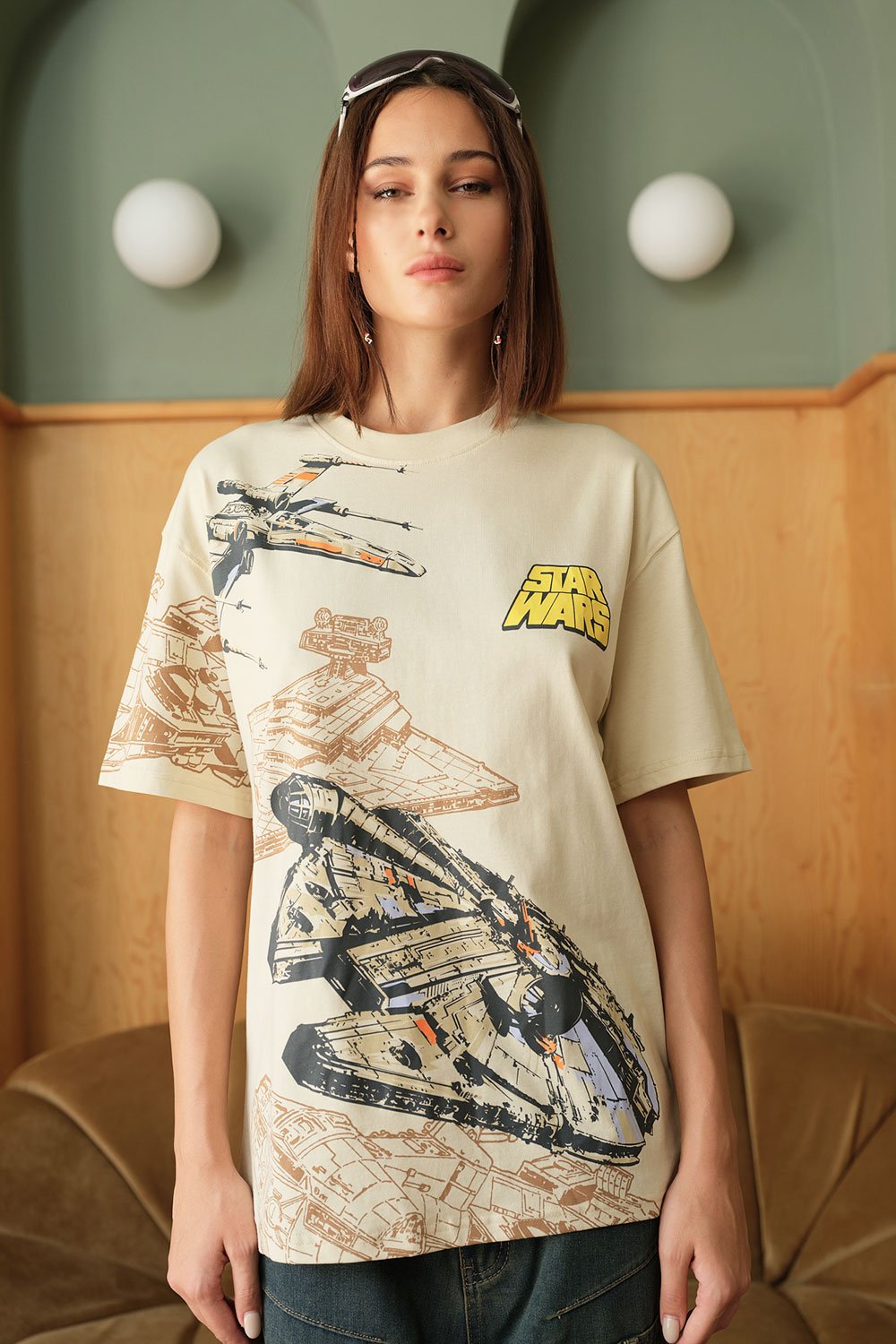 Star War Spacecraft Oversized T-shirt - BonkersCorner