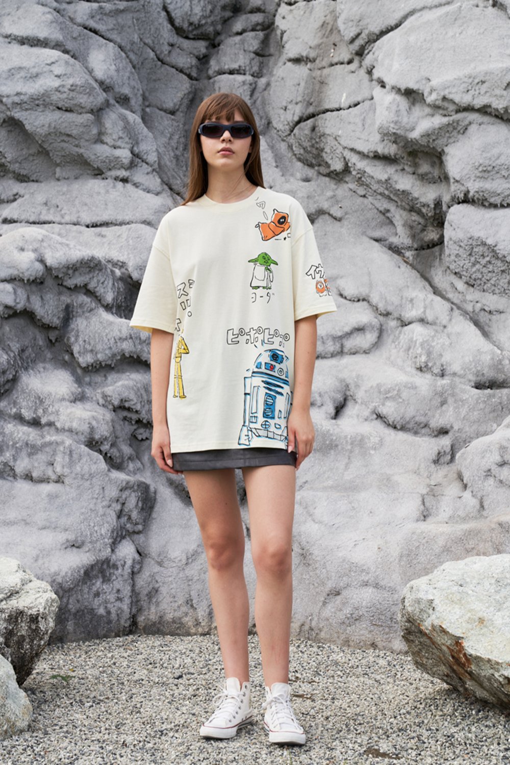 Star Wars Sketch Oversized T-shirt - BonkersCorner