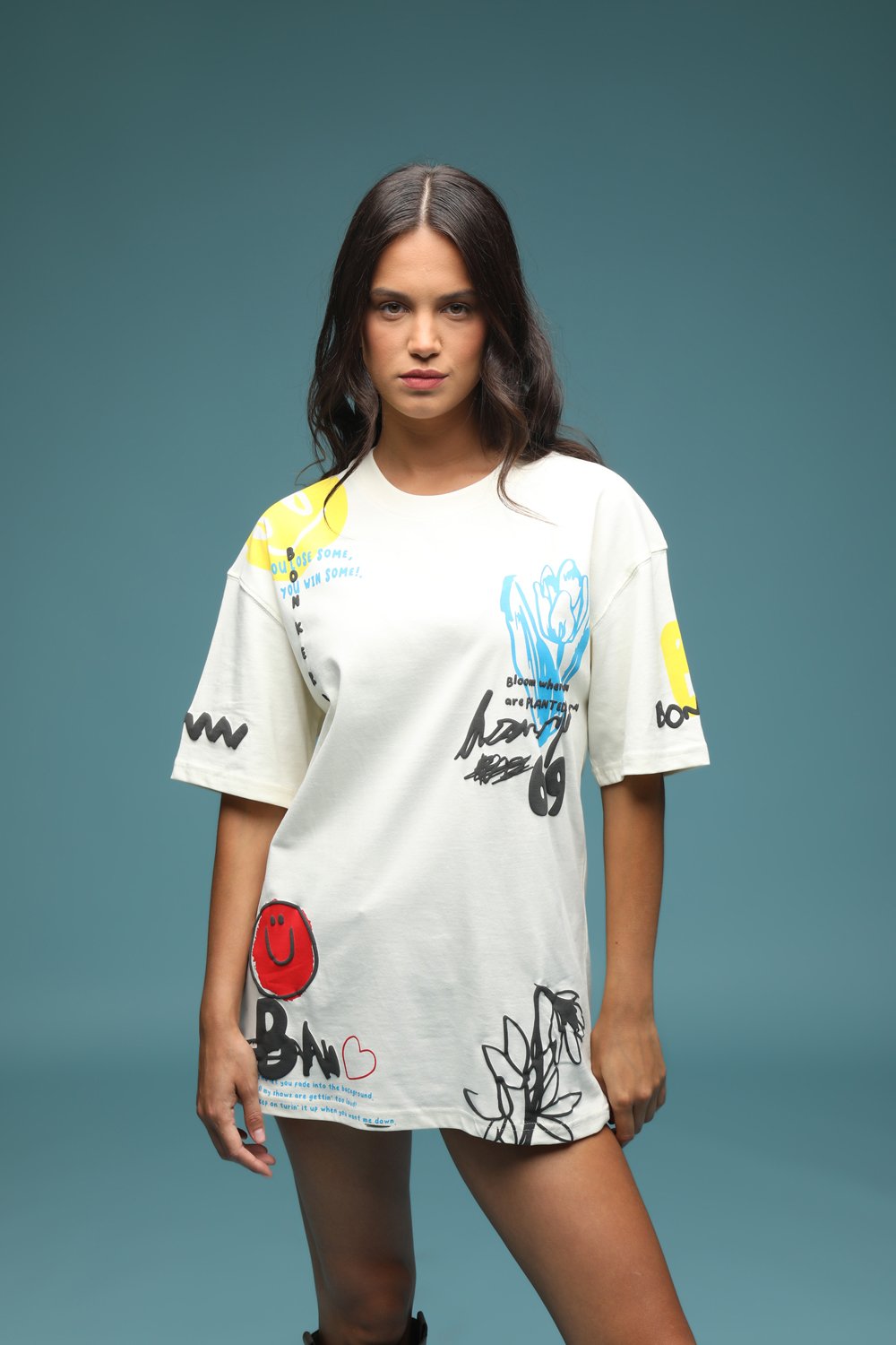 Stay Real Oversized T-shirt - BonkersCorner