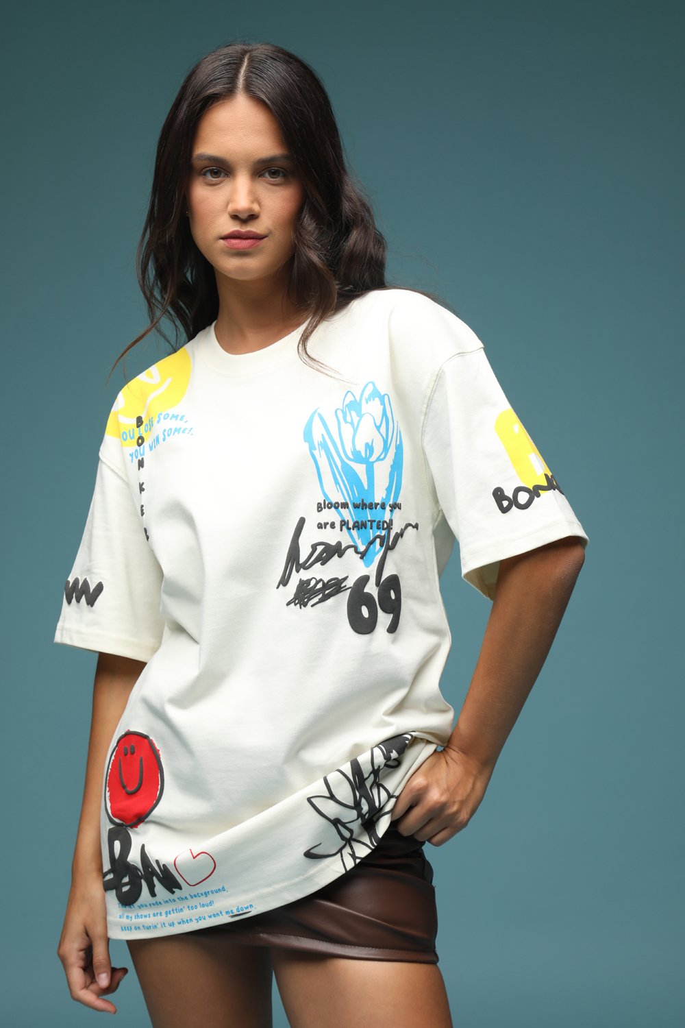 Stay Real Oversized T-shirt - BonkersCorner
