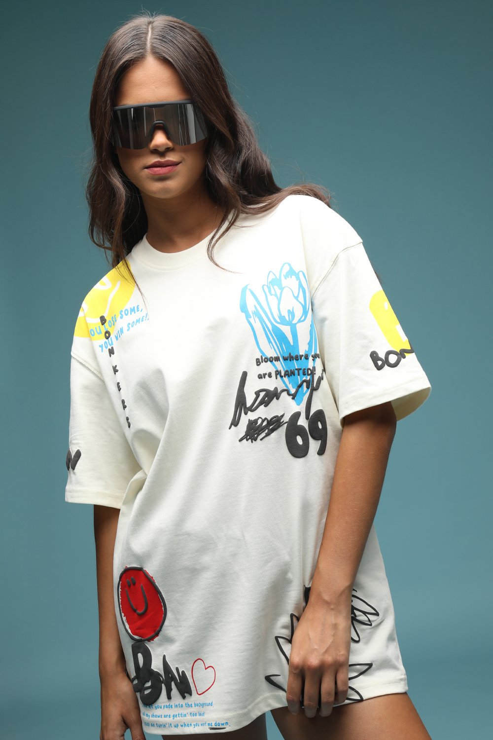 Stay Real Oversized T-shirt - BonkersCorner