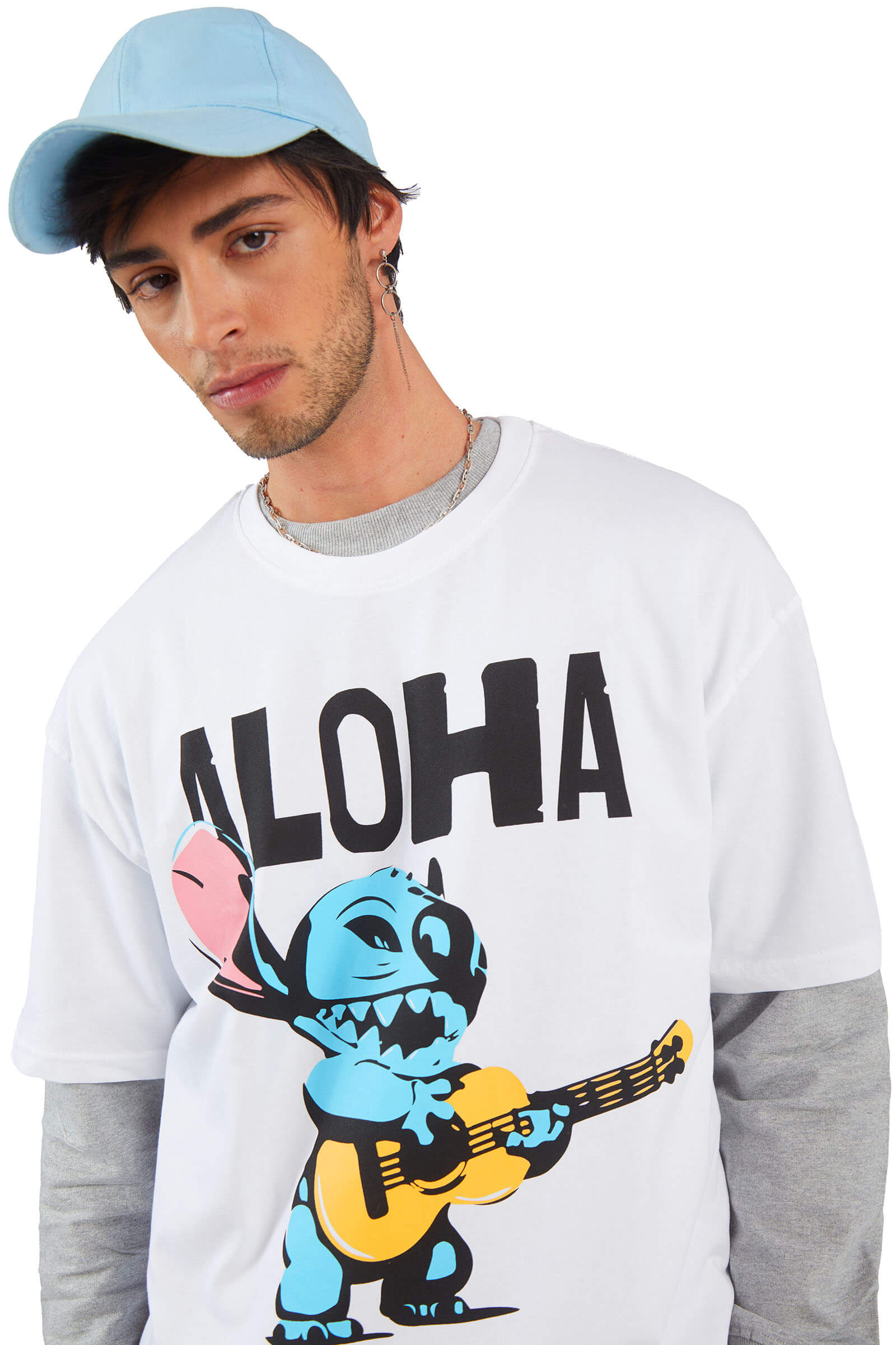 Stitch Oversized T-shirt - BonkersCorner