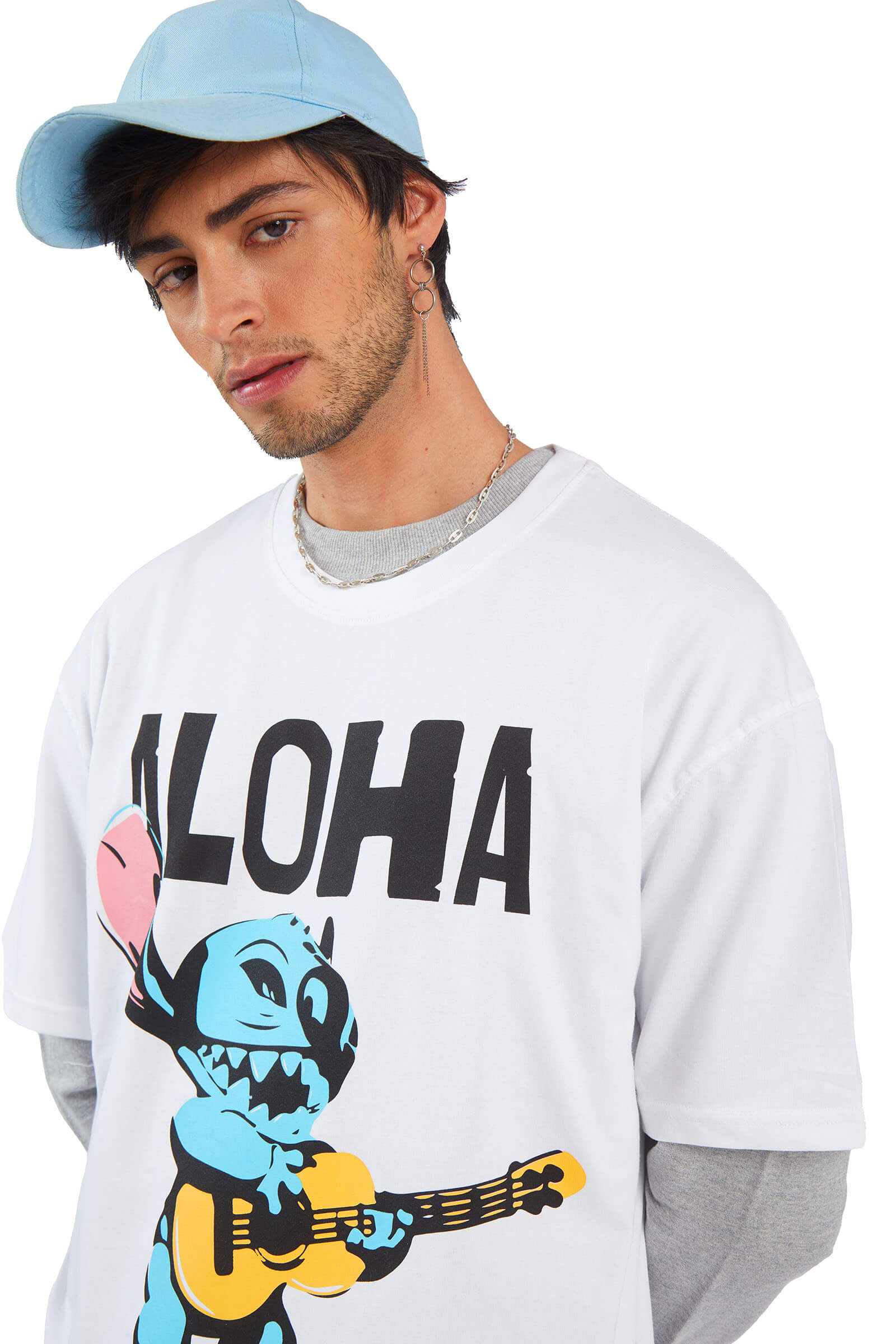 Stitch Oversized T-shirt - BonkersCorner