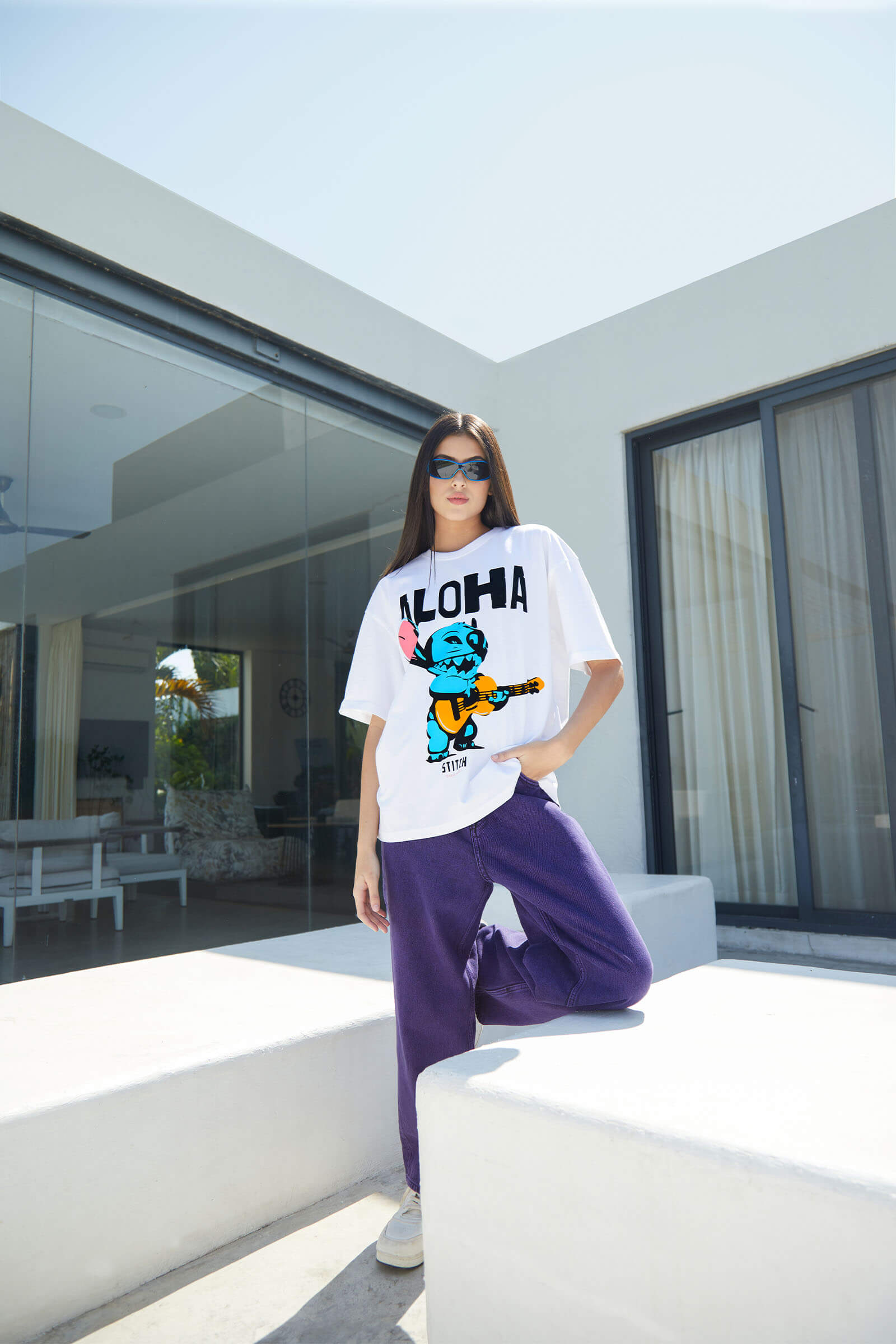 Stitch Oversized T-shirt - BonkersCorner