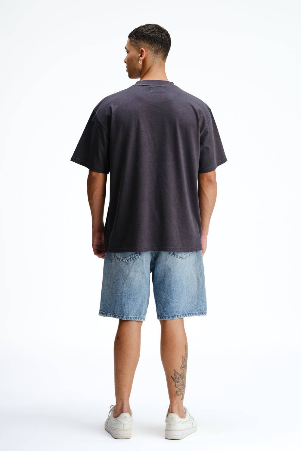 Stone Grey Heavyweight Faded T-shirt - BonkersCorner