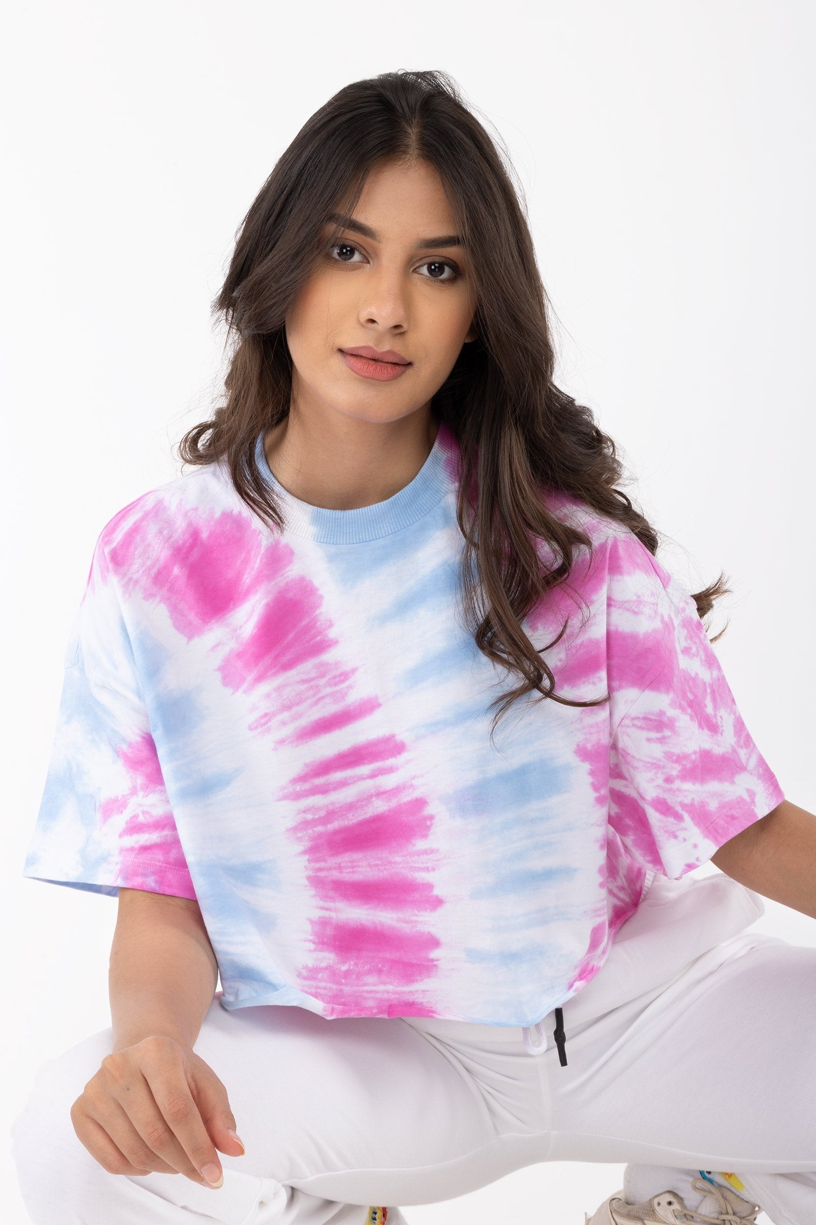 Strawberry Skies Cropped Oversized T-shirt - BonkersCorner