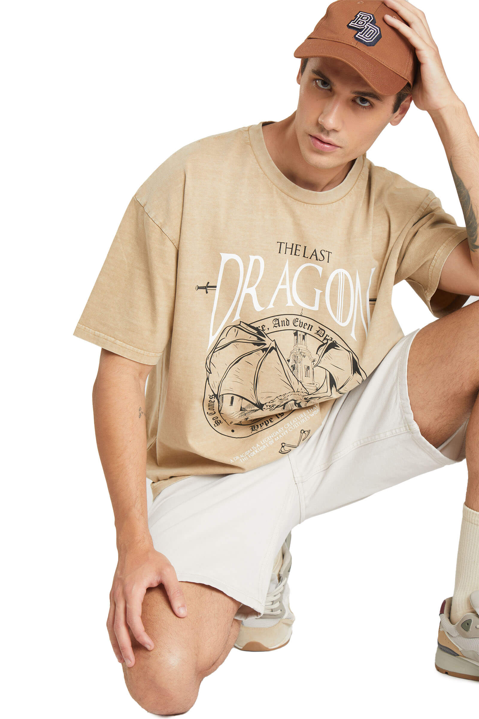 The Last Dragon Faded Effect Oversized T-shirt - BonkersCorner