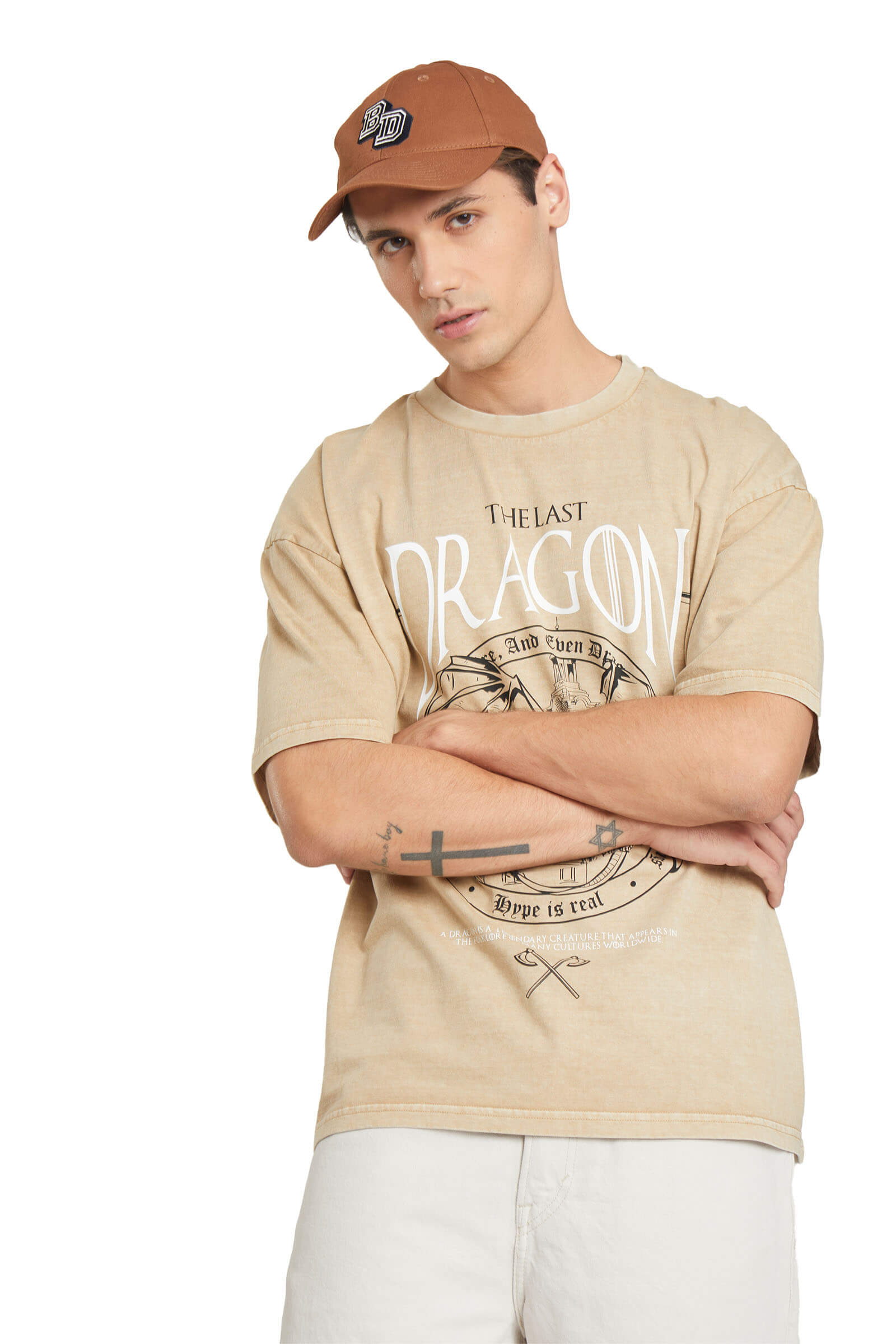 The Last Dragon Faded Effect Oversized T-shirt - BonkersCorner