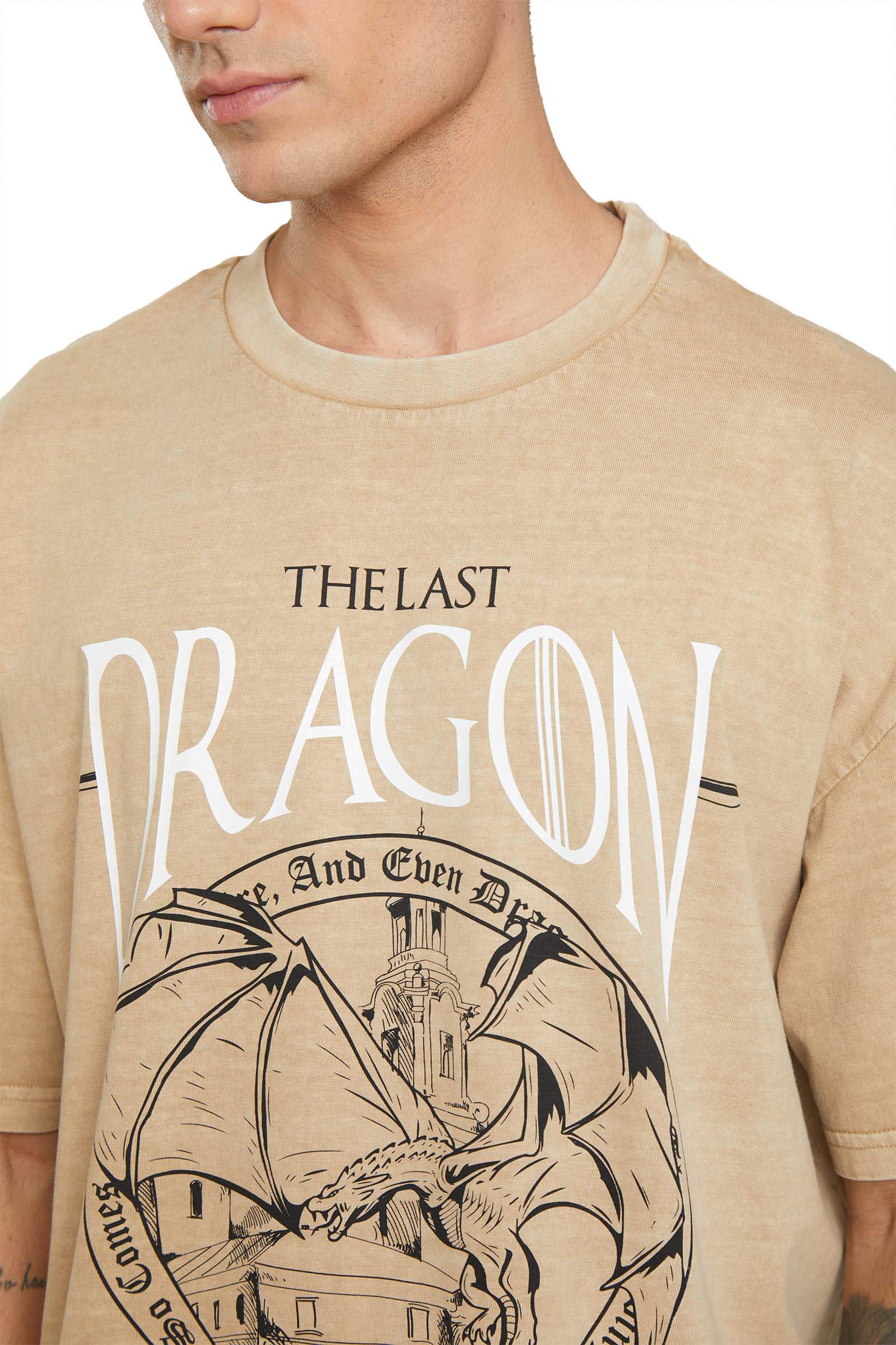 The Last Dragon Faded Effect Oversized T-shirt - BonkersCorner