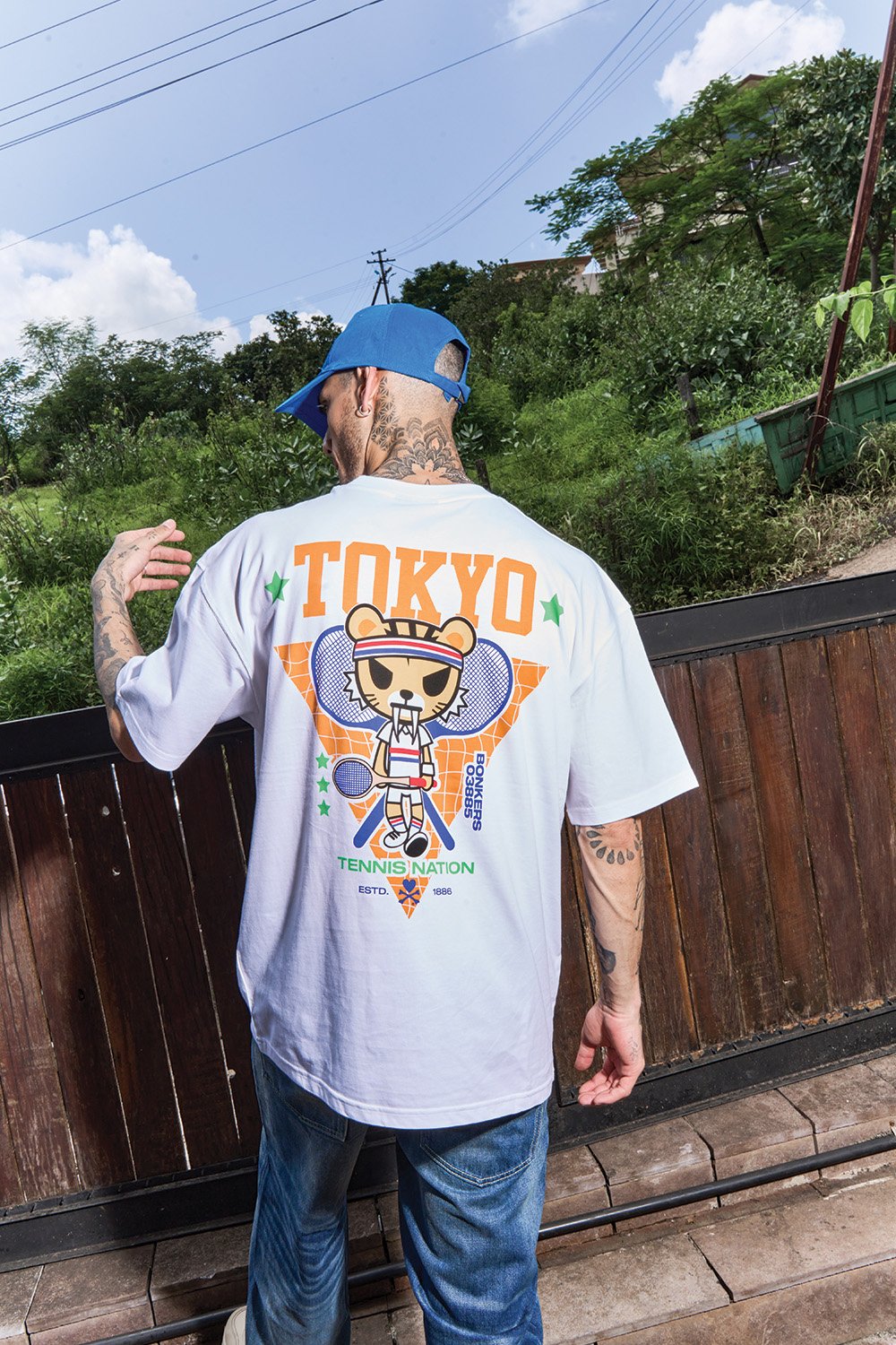Tokyo Tiger Oversized T-shirt - BonkersCorner