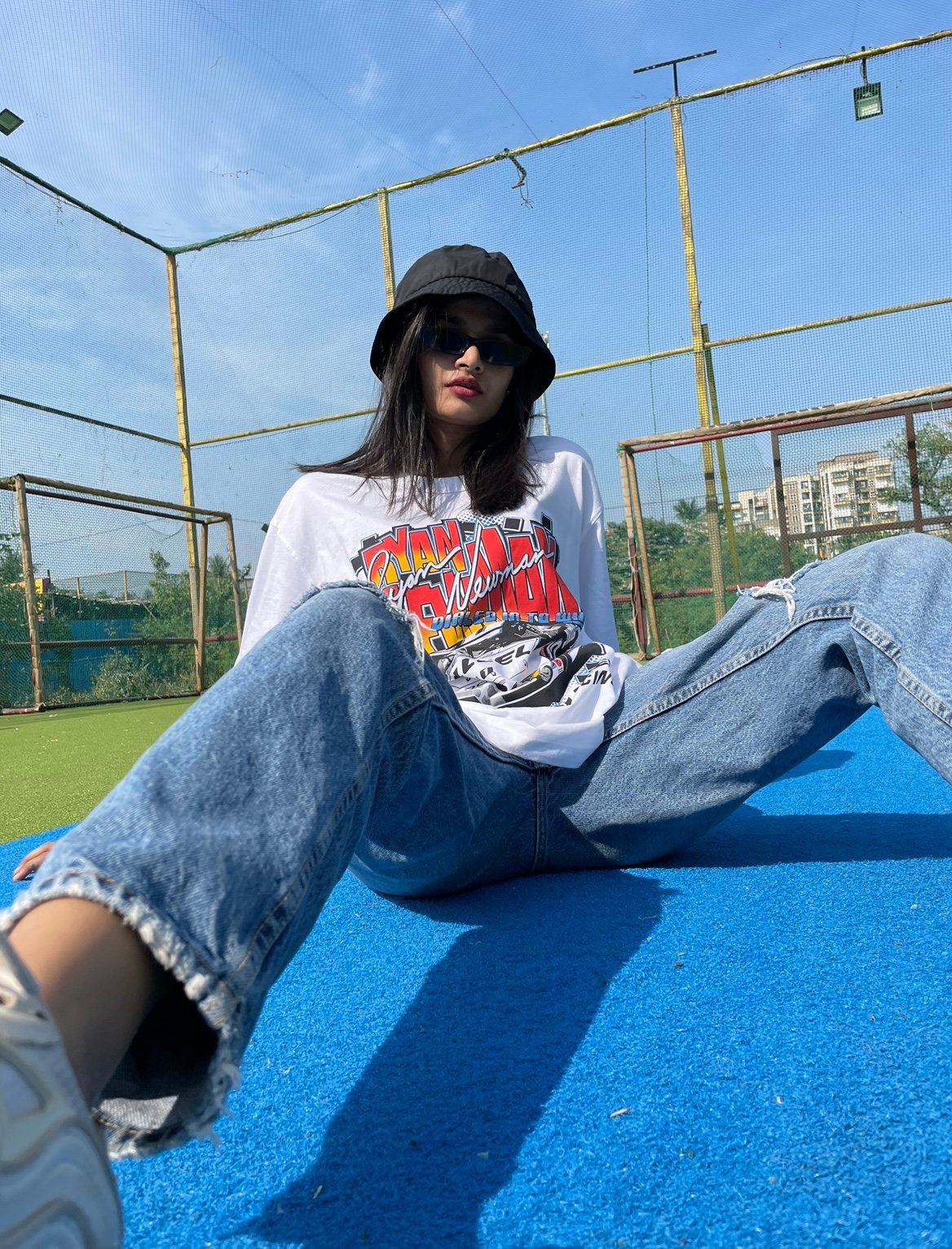 White Motorsport Oversized T-Shirt - BonkersCorner