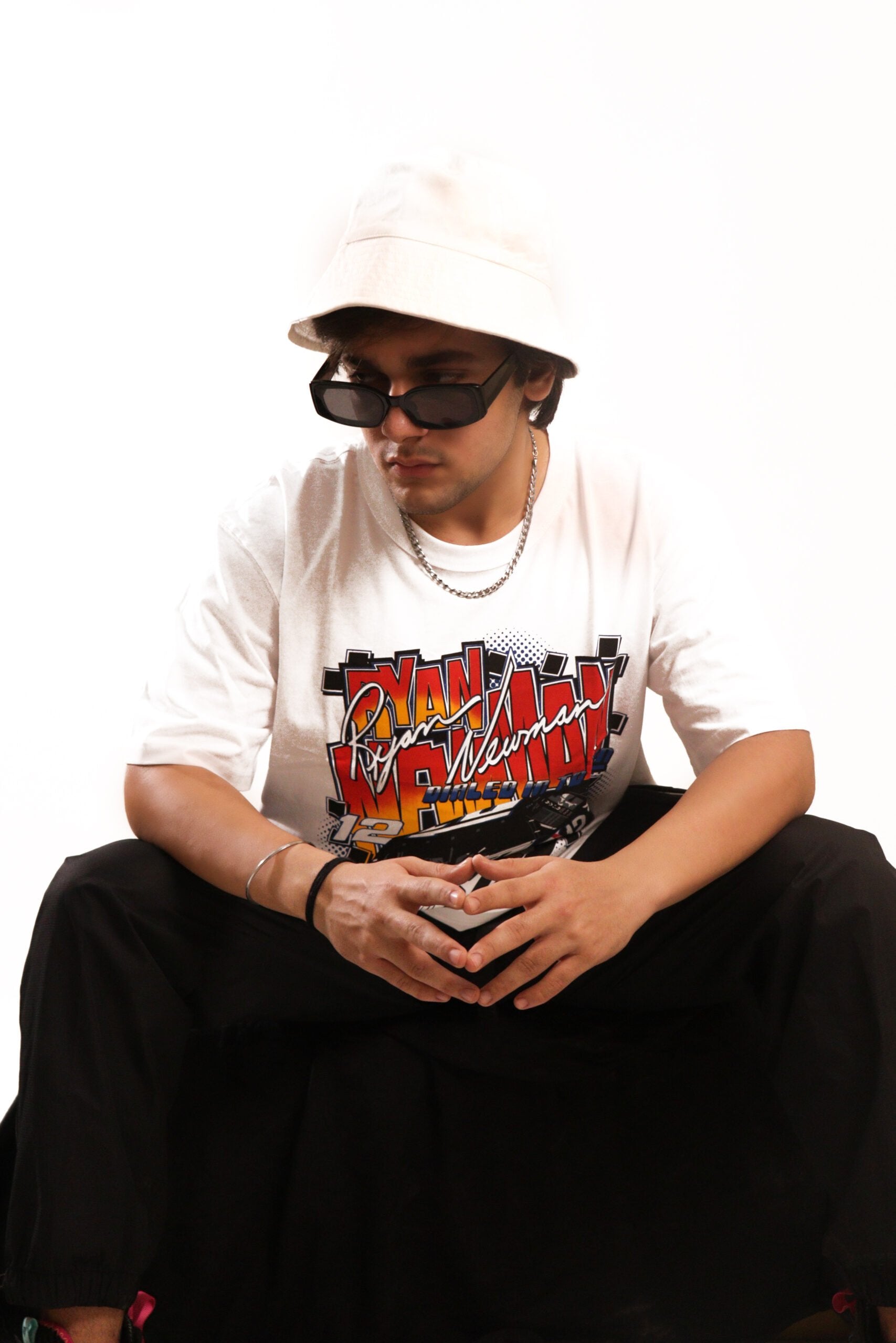 White Motorsport Oversized T-Shirt - BonkersCorner