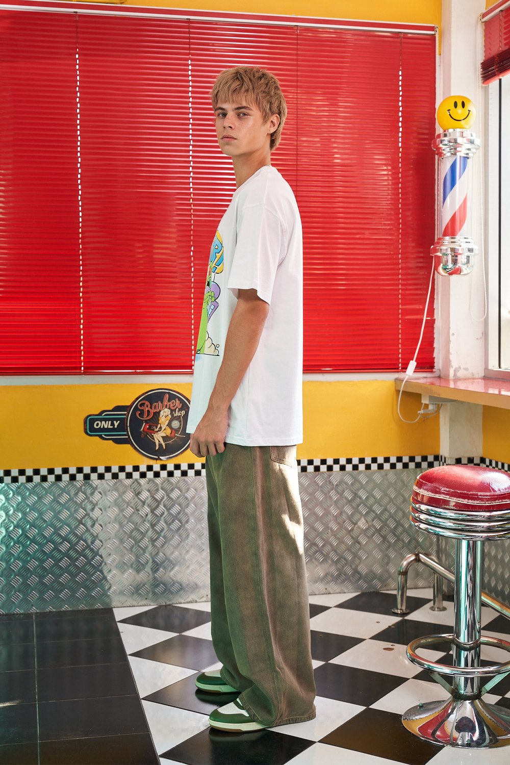 White Reptar Oversized T-Shirt - BonkersCorner