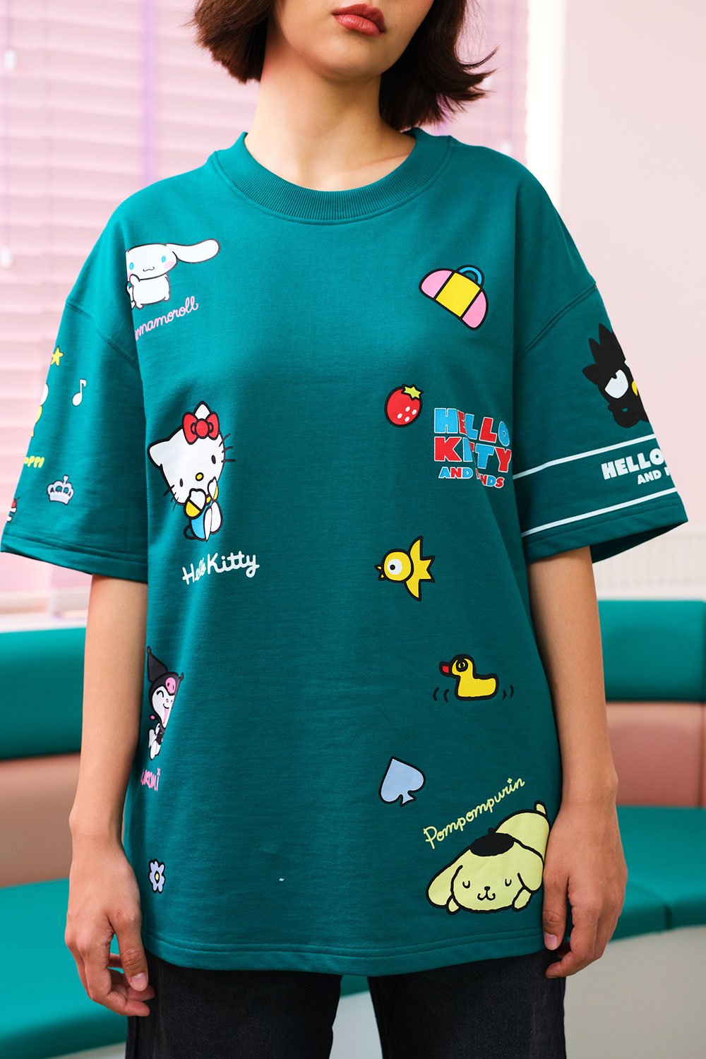 World Of Kitty Oversized T-shirt - BonkersCorner