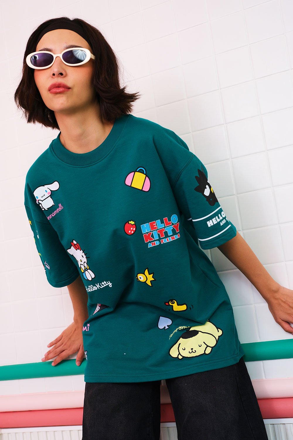 World Of Kitty Oversized T-shirt - BonkersCorner