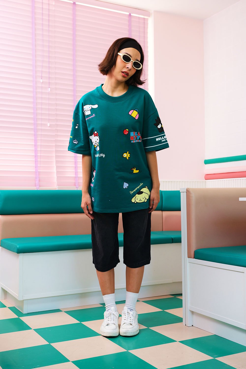 World Of Kitty Oversized T-shirt - BonkersCorner