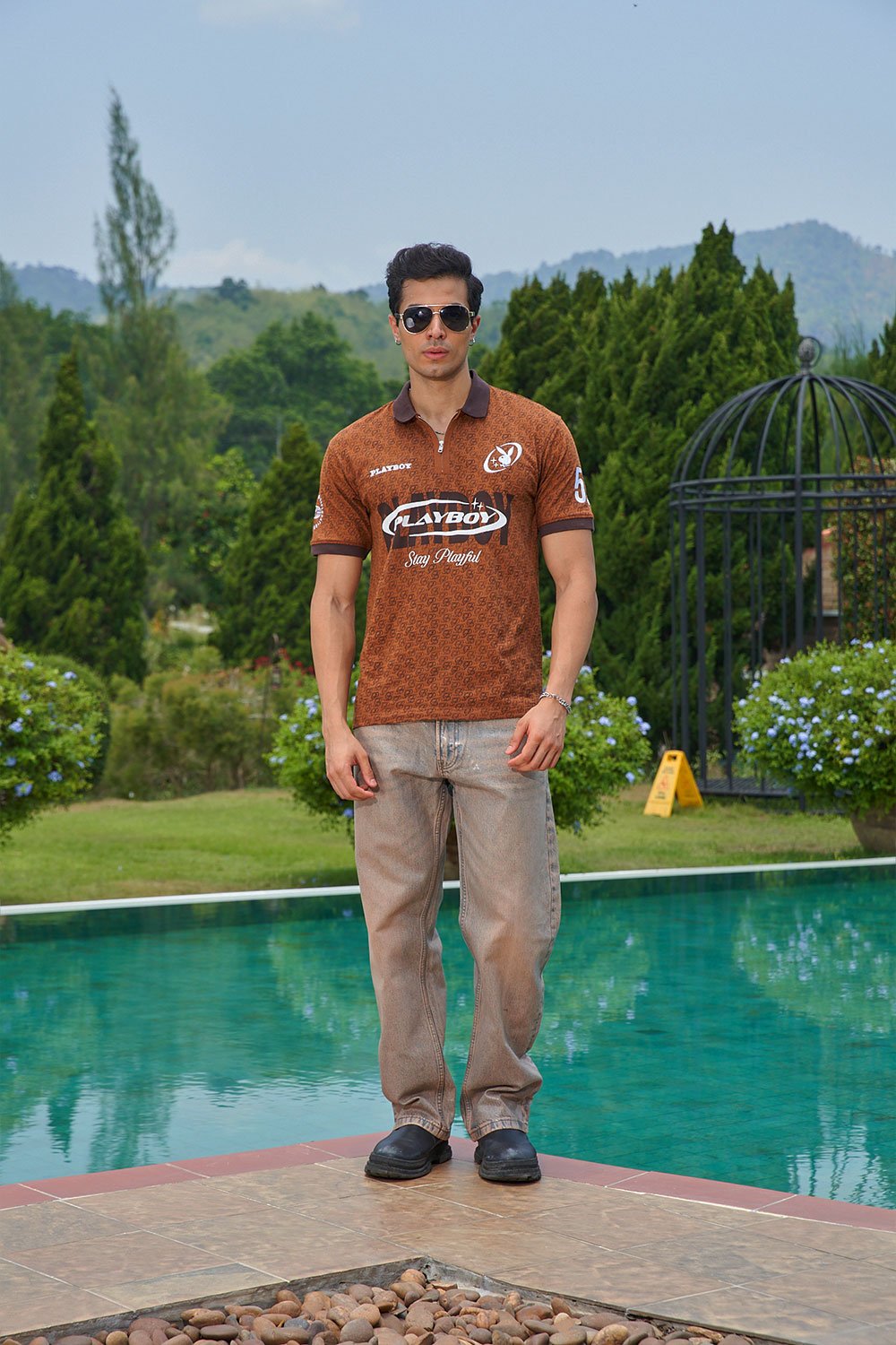 World Of Playboy Zipper Polo - BonkersCorner