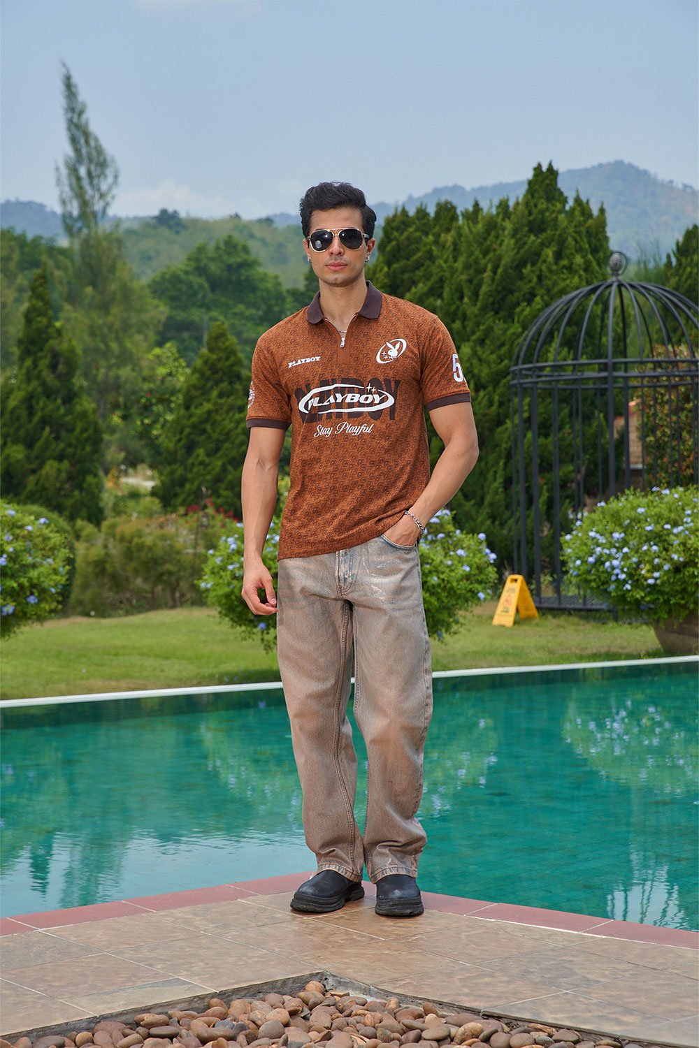 World Of Playboy Zipper Polo - BonkersCorner