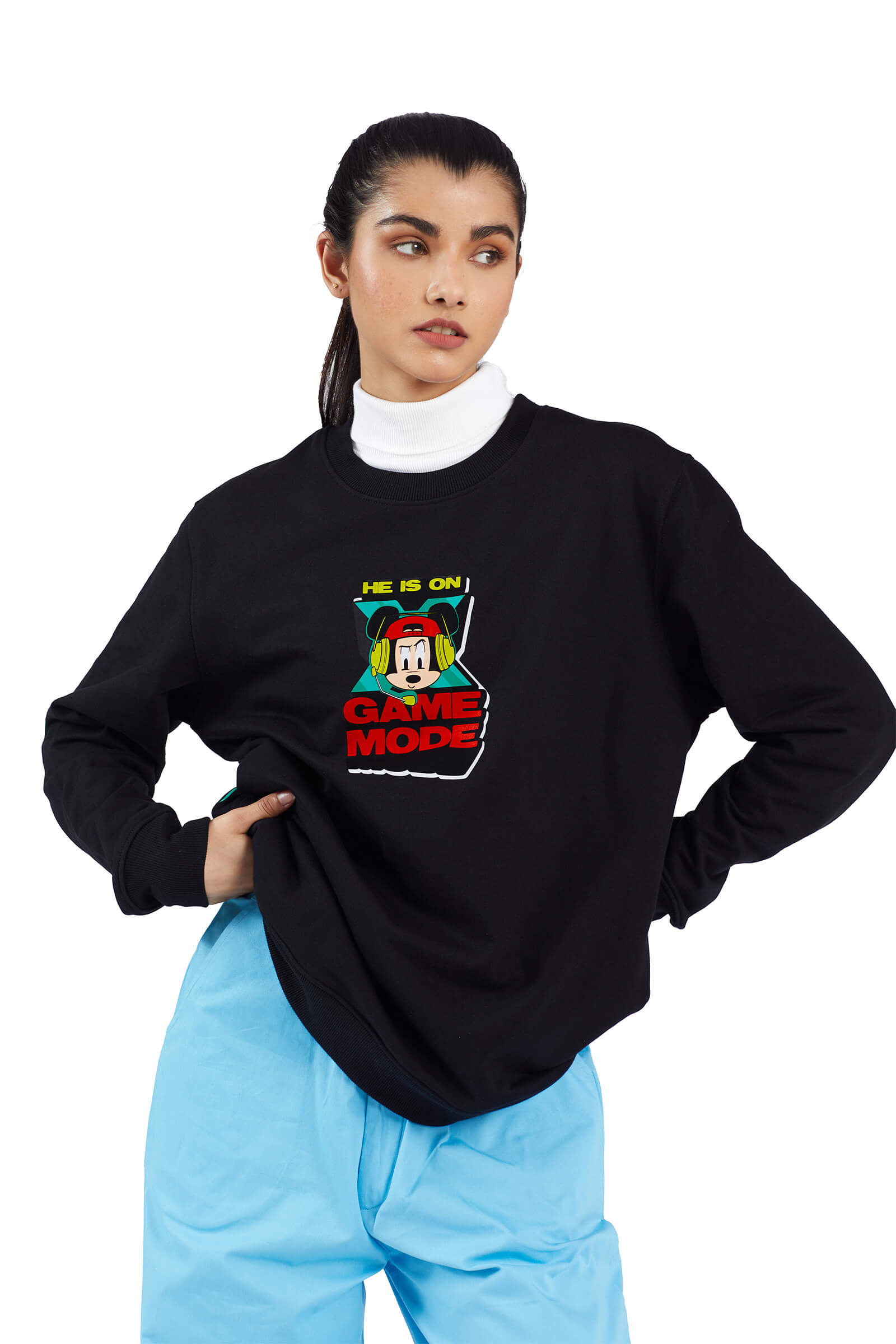 X Game Mode Oversized Sweatshirt - BonkersCorner