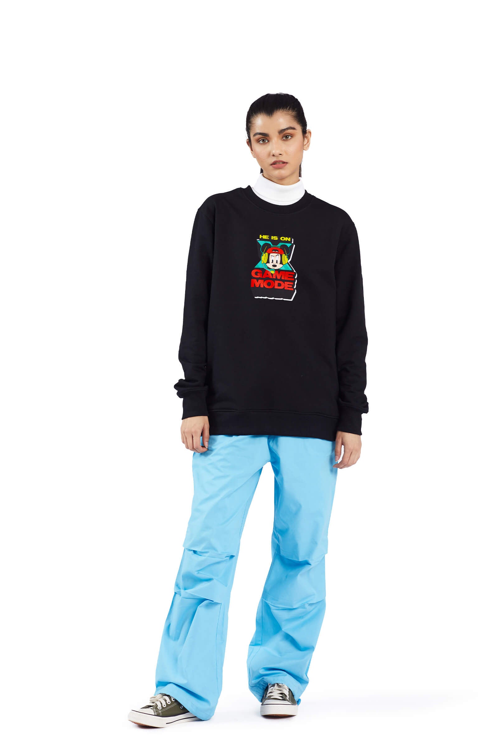 X Game Mode Oversized Sweatshirt - BonkersCorner