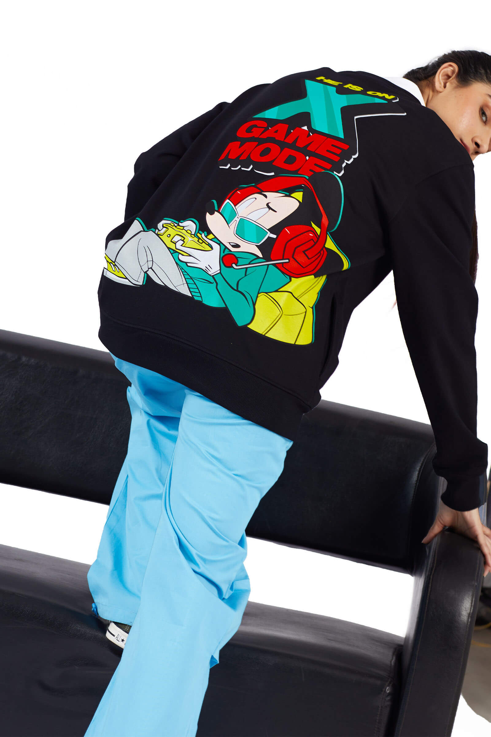 X Game Mode Oversized Sweatshirt - BonkersCorner