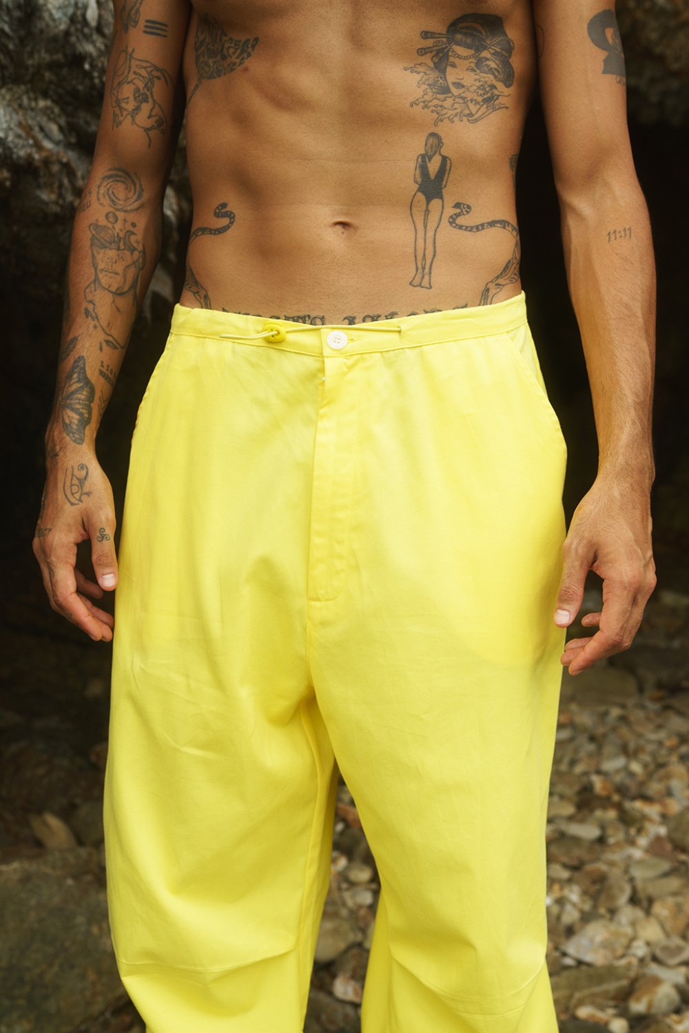 Yellow Parachute Pants - BonkersCorner