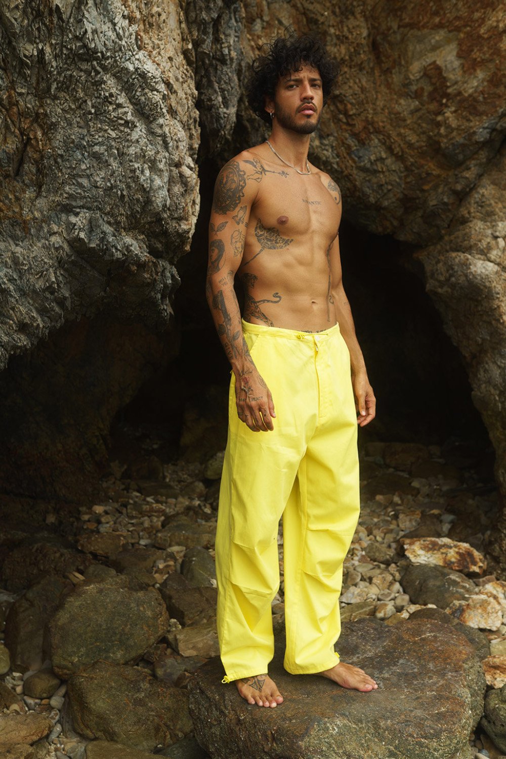 Yellow Parachute Pants - BonkersCorner