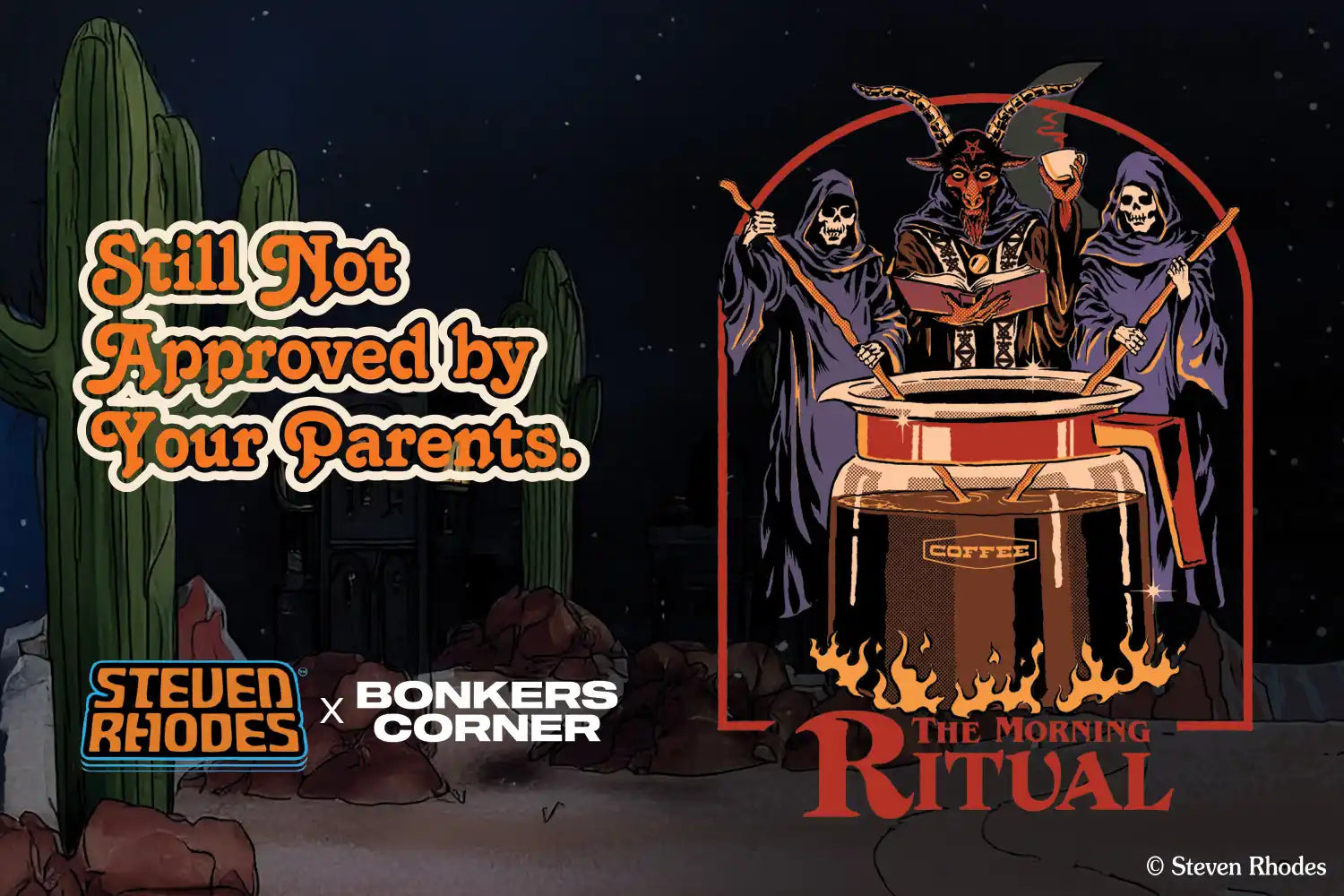  A playful game cover from the Steven Rhodes Collection, featuring the phrase "the ritual is a game not approved by your parents."