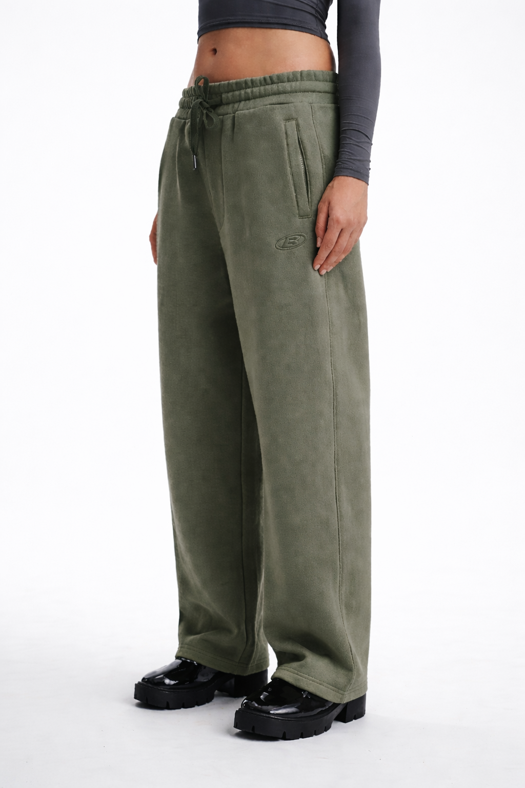 Faded Olive On The Go Joggers - BonkersCorner