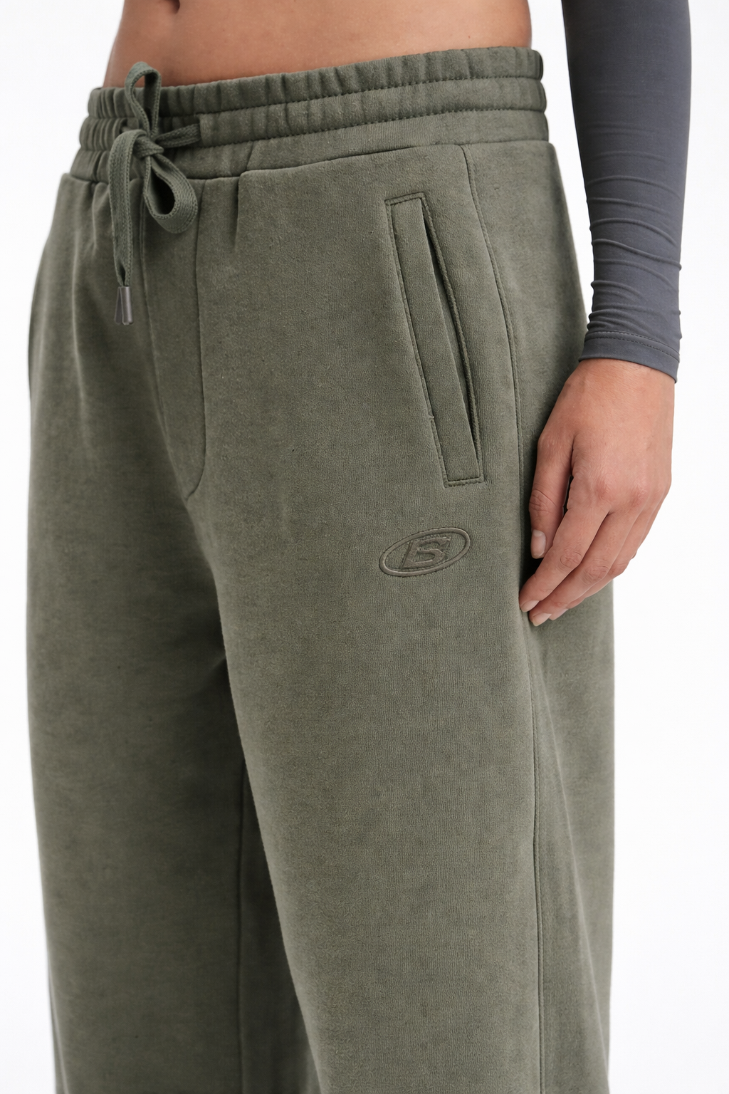 Faded Olive On The Go Joggers